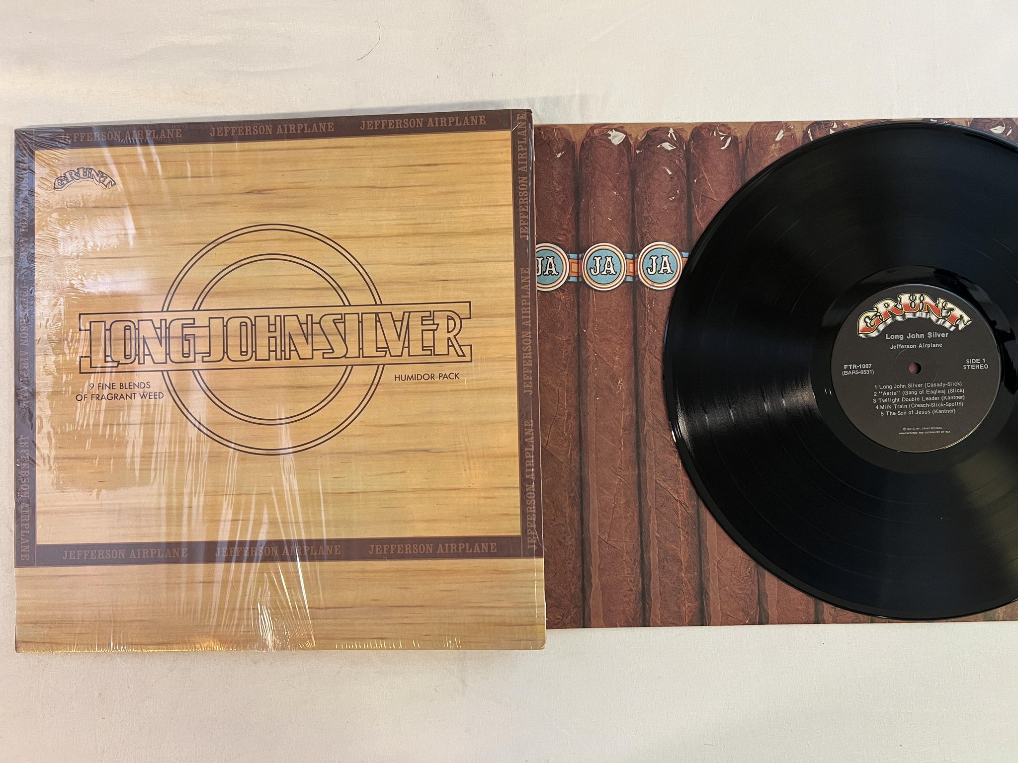 Omslagsbild för skivan JEFFERSON AIRPLANE Long John Silver LP -72 US GRUNT FTR 1007