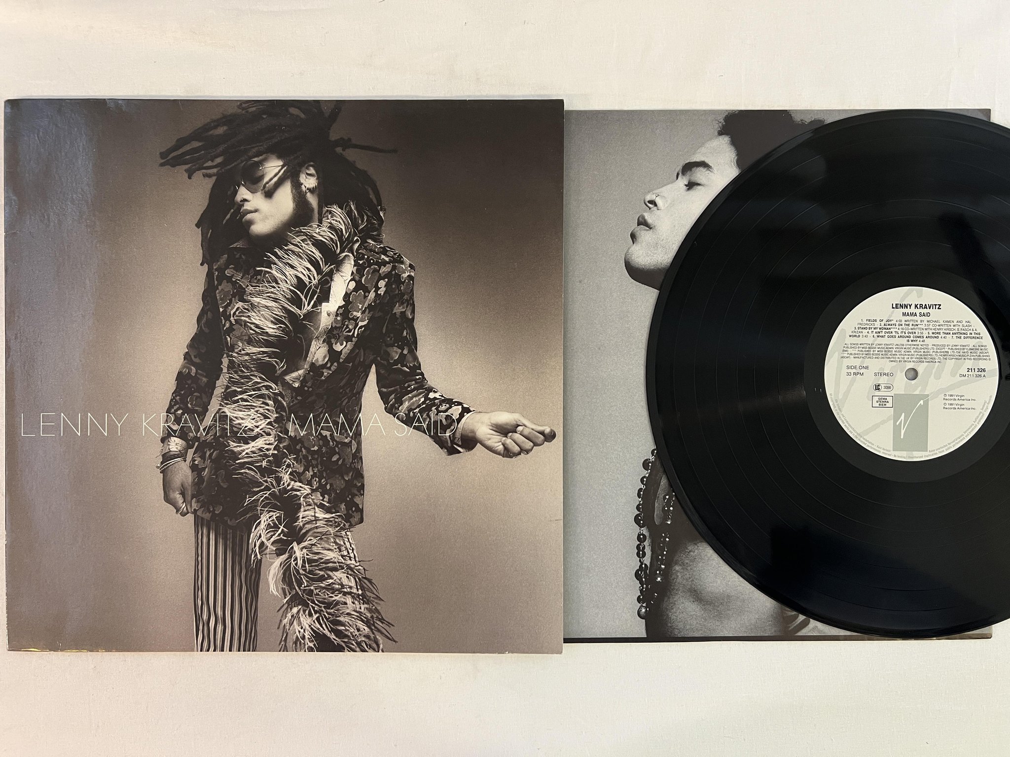 Omslagsbild för skivan LENNY KRAVITZ mama said LP -91 VIRGIN 211 326