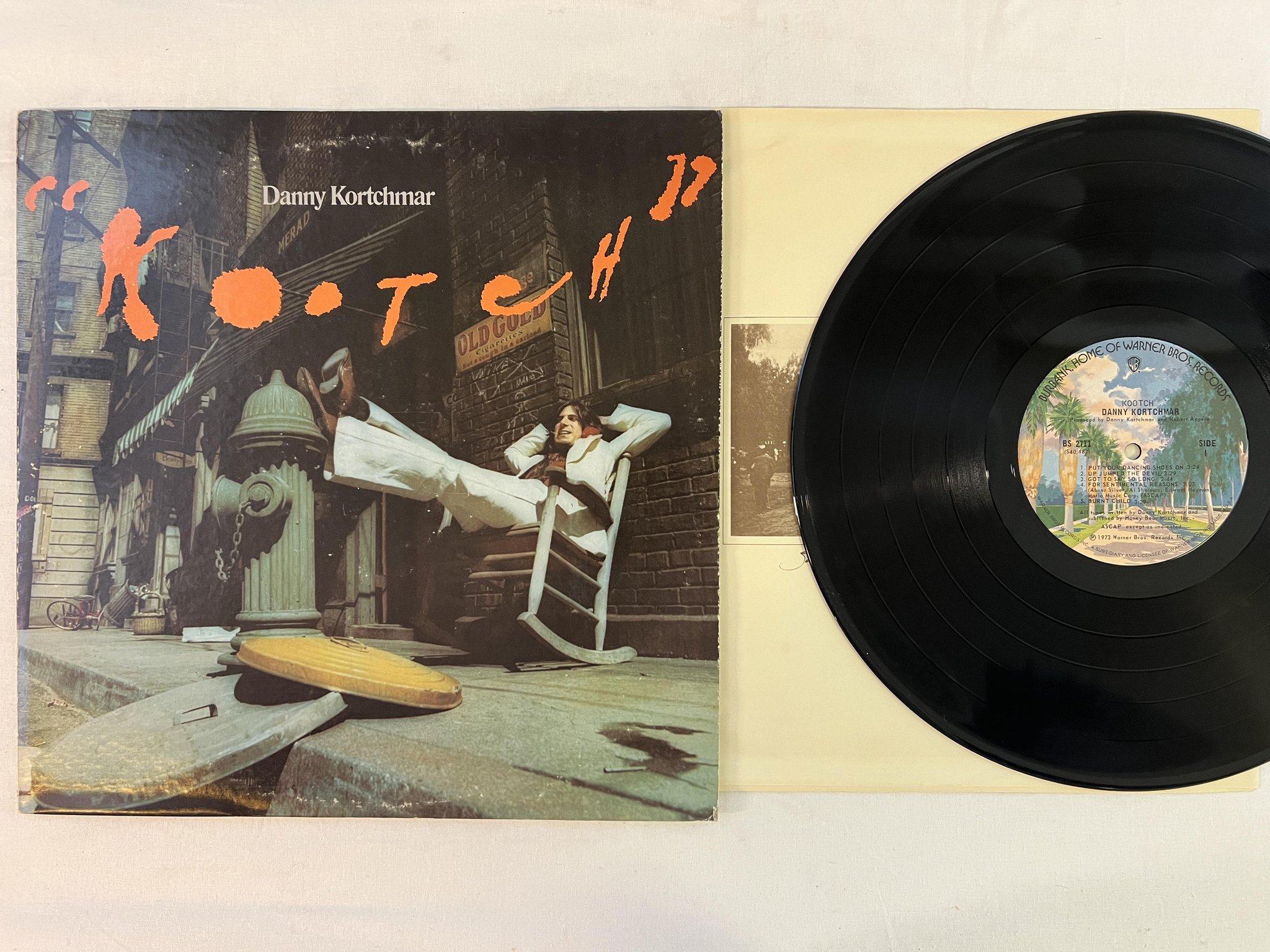 Omslagsbild för skivan DANNY KORTCHMAR kootch LP -73 WARNER BS 2711