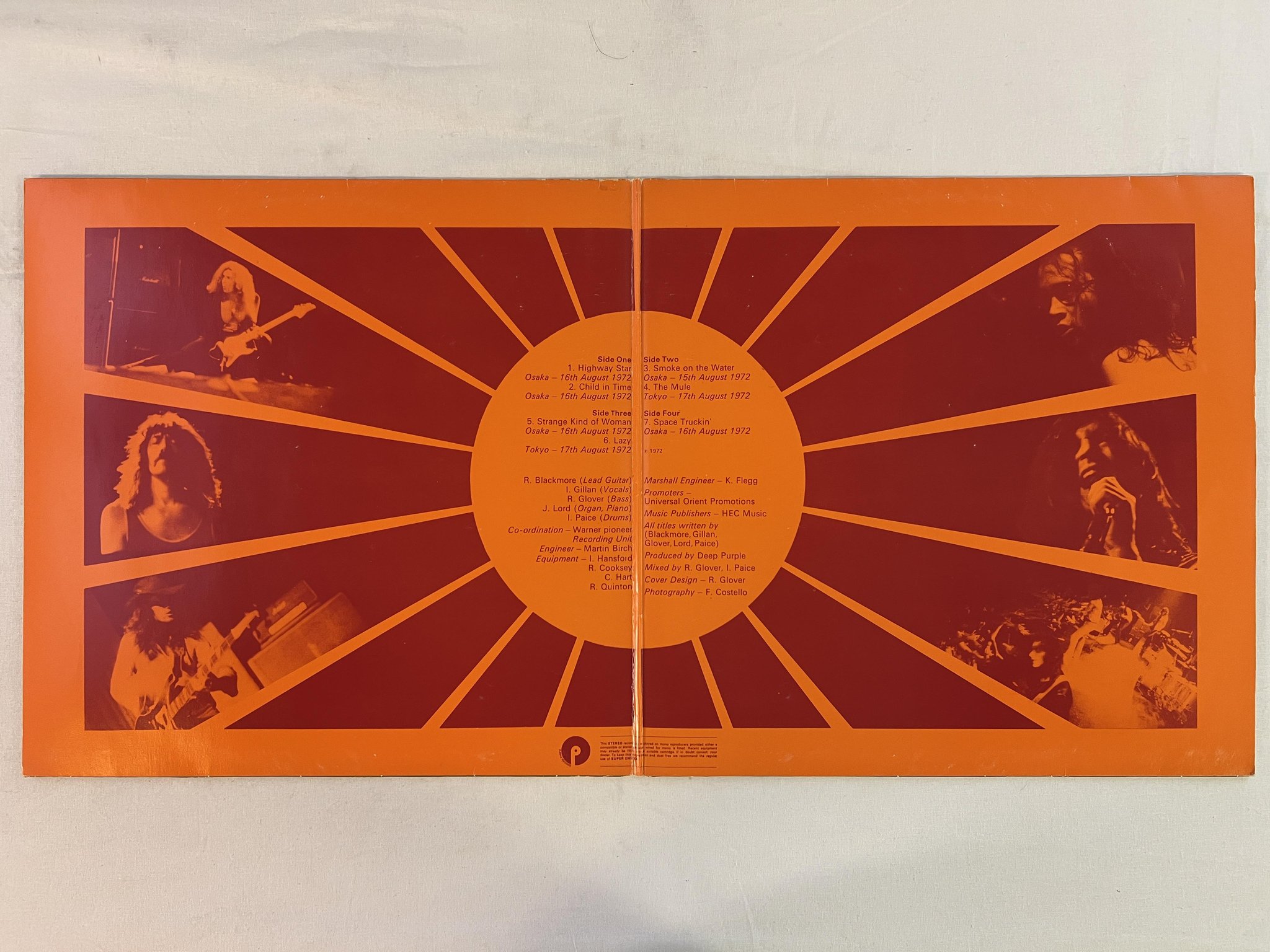 Omslagsbild för skivan DEEP PURPLE made in Japan 2xLP Ger PURPLE 1C 088-93916