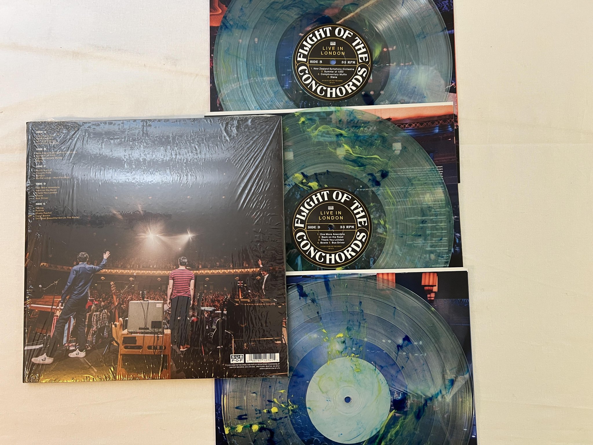 Omslagsbild för skivan FLIGHT OF THE CONCHORDS Live In London 2xLP 2019 SUB POP SP1275