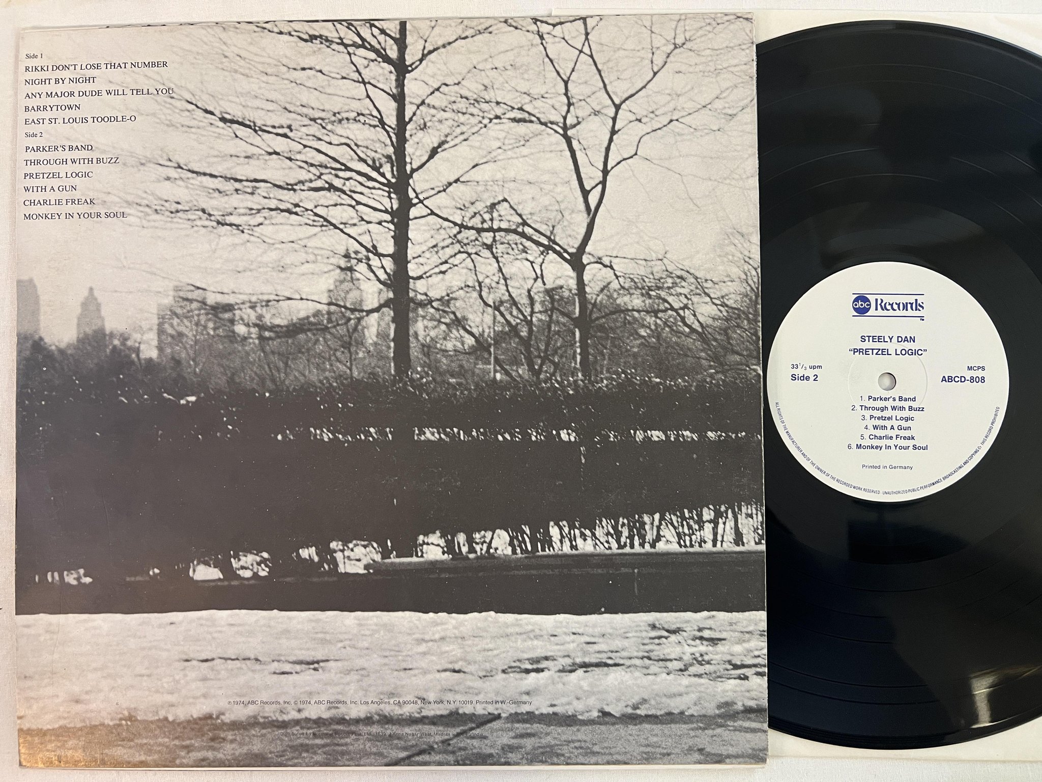 Omslagsbild för skivan STEELY DAN pretzel logic LP Ger ABC ABCD 808