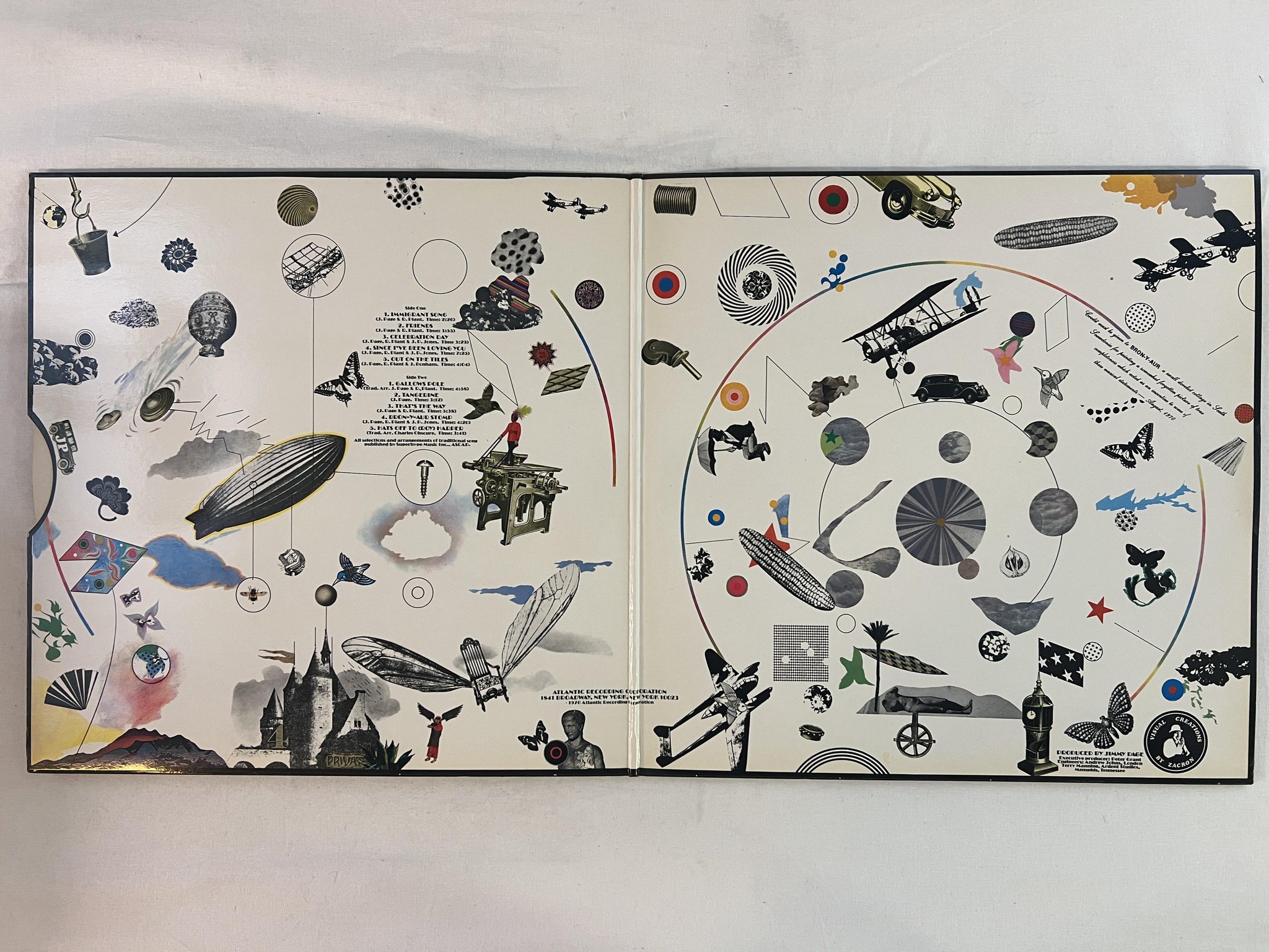 Omslagsbild för skivan LED ZEPPELIN III LP Ger ATLANTIC ATL 50002