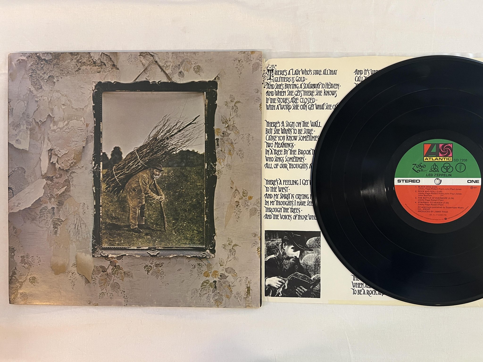 Omslagsbild för skivan LED ZEPPELIN s/t LP US ATLANTIC SD 7204 ** stairway to heaven **