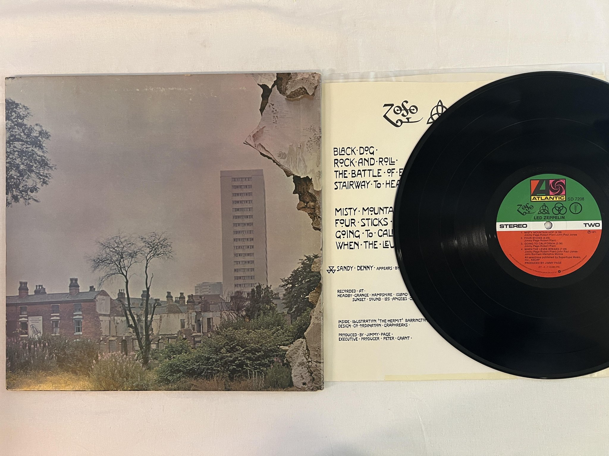 Omslagsbild för skivan LED ZEPPELIN s/t LP US ATLANTIC SD 7204 ** stairway to heaven **