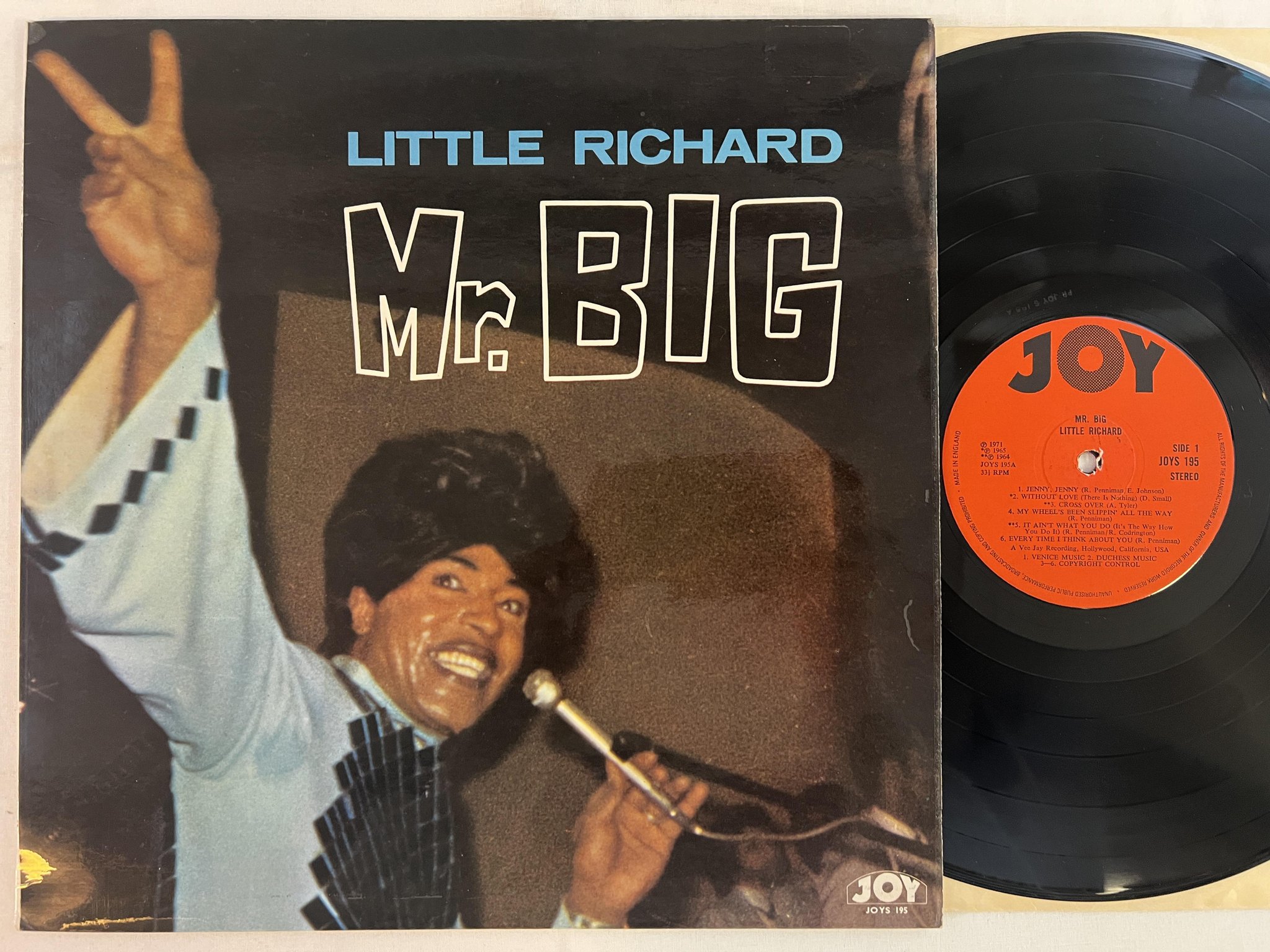Omslagsbild för skivan LITTLE RICHARD Mr Big LP UK JOY JOYS 195