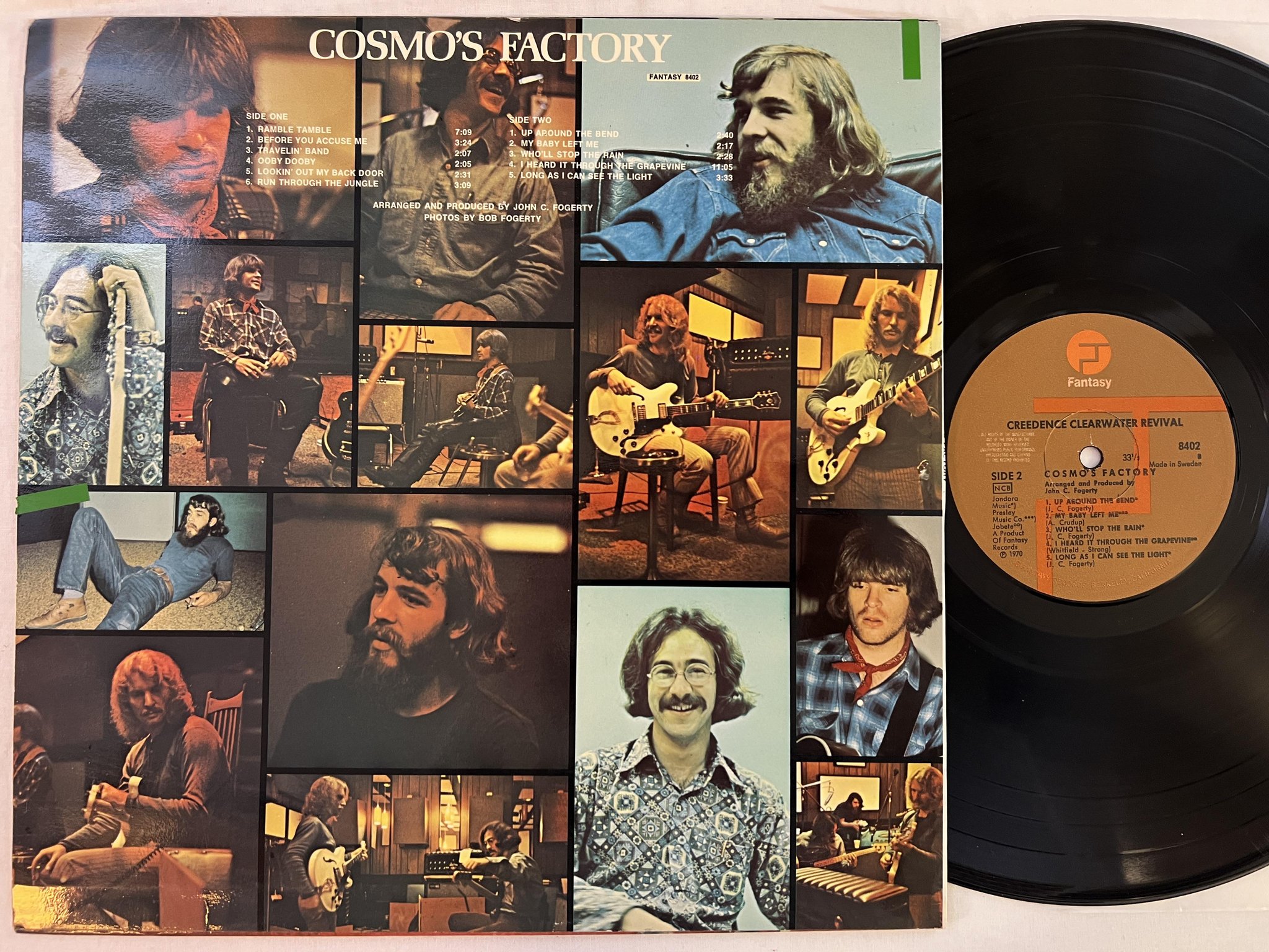 Omslagsbild för skivan CREEDENCE CLEARWATER REVIVAL cosmos factory LP ncb FANTASY 8402
