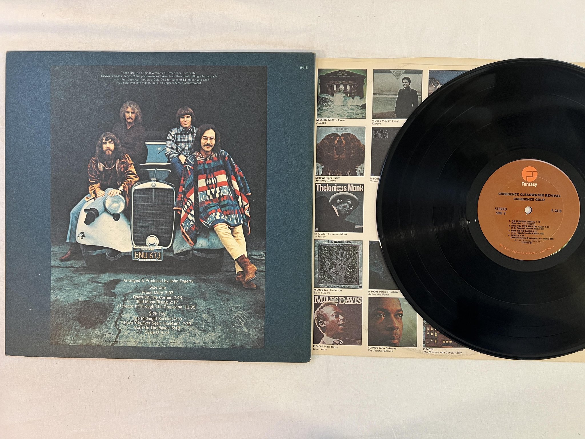 Omslagsbild för skivan CREEDENCE CLEARWATER REVIVAL Creedence gold LP US FANTASY F-9418