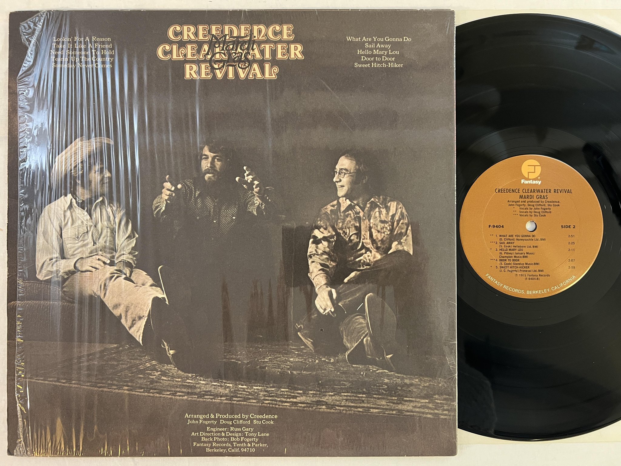 Omslagsbild för skivan CREEDENCE CLEARWATER REVIVAL Mardi Gras LP US FANTASY F-9404