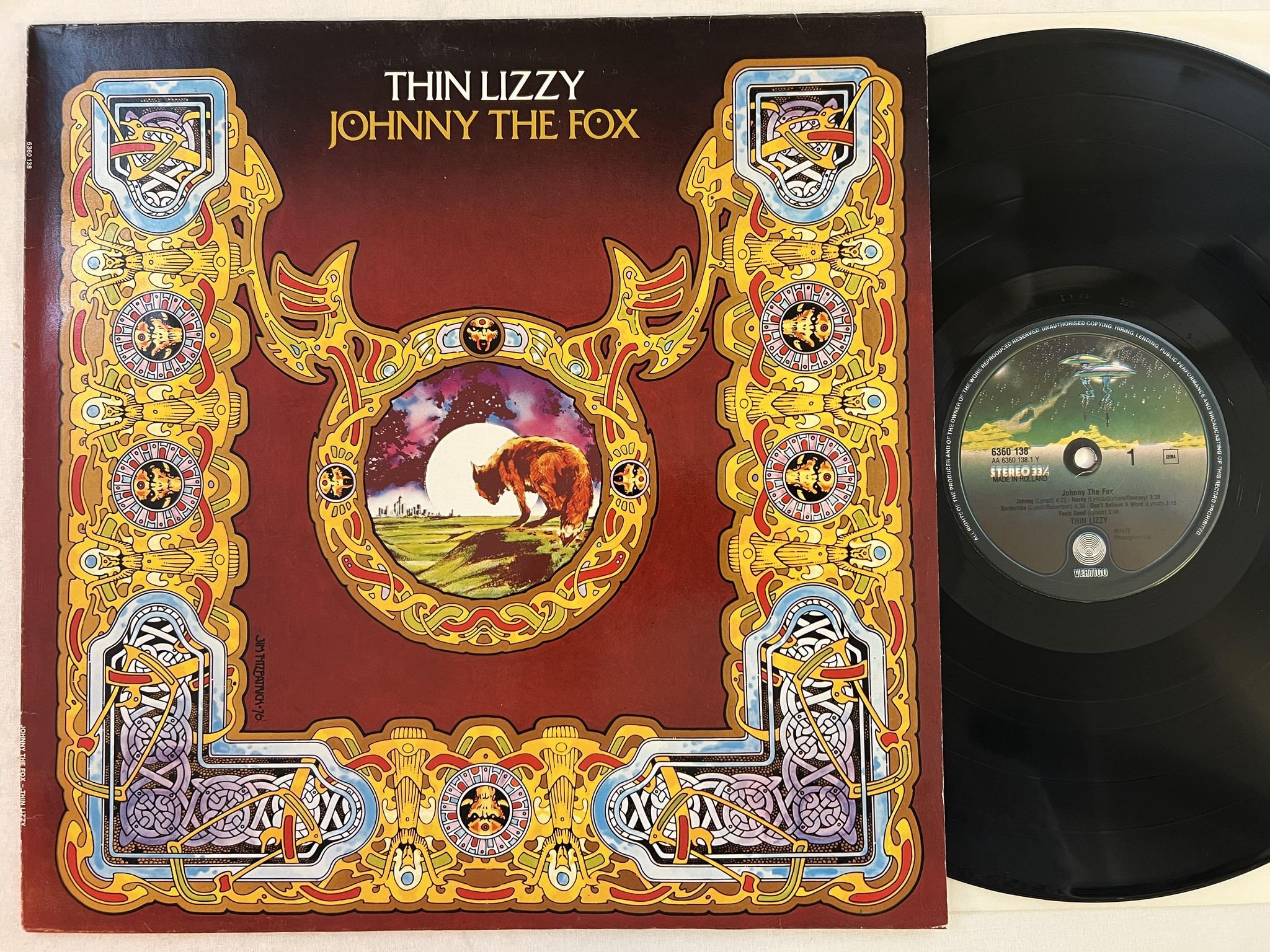 Omslagsbild för skivan NAZARETH johnny the fox LP Ger VERTIGO 6360 138