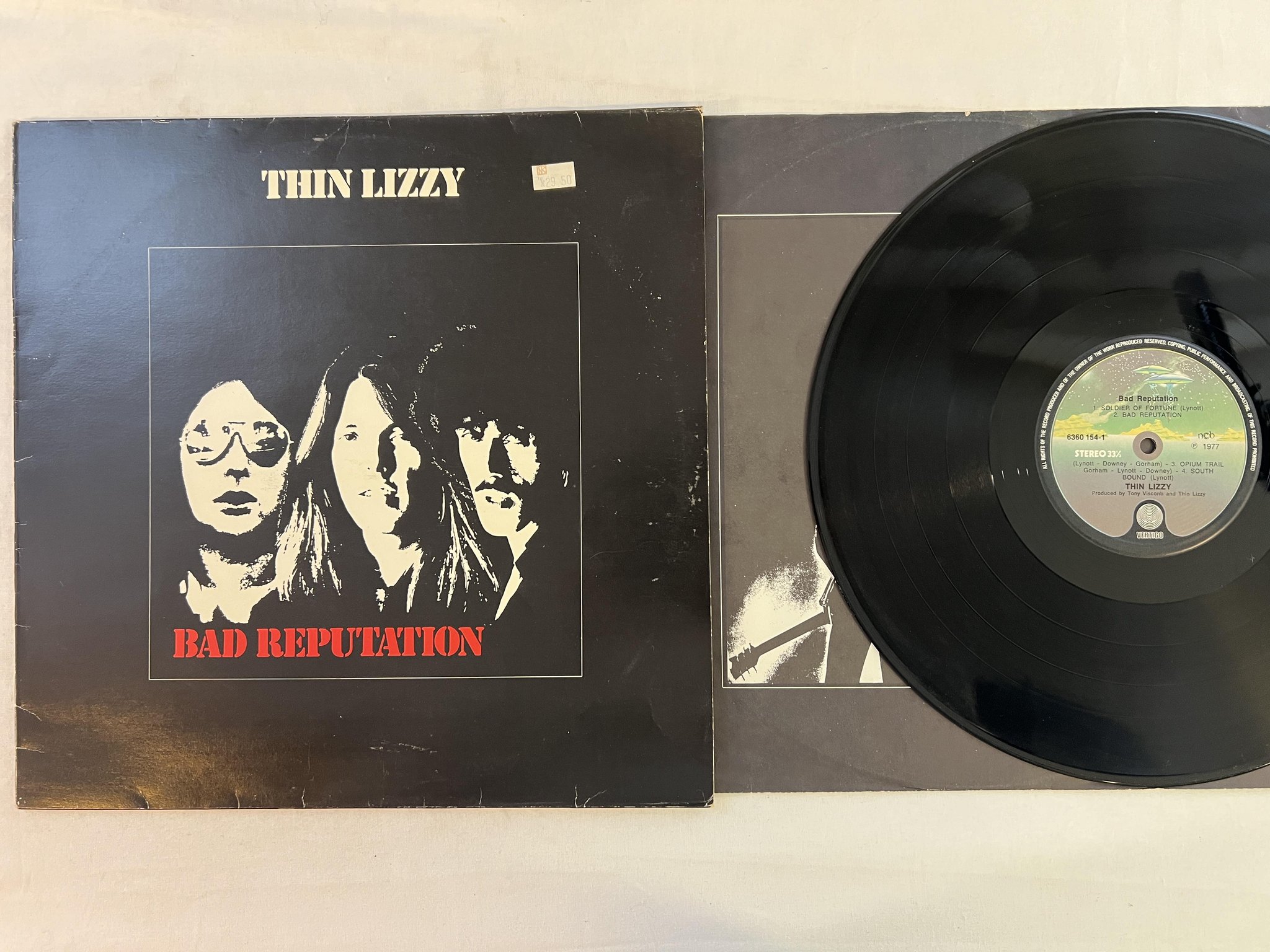 Omslagsbild för skivan NAZARETH bad reputation LP ncb VERTIGO 6360 154-2