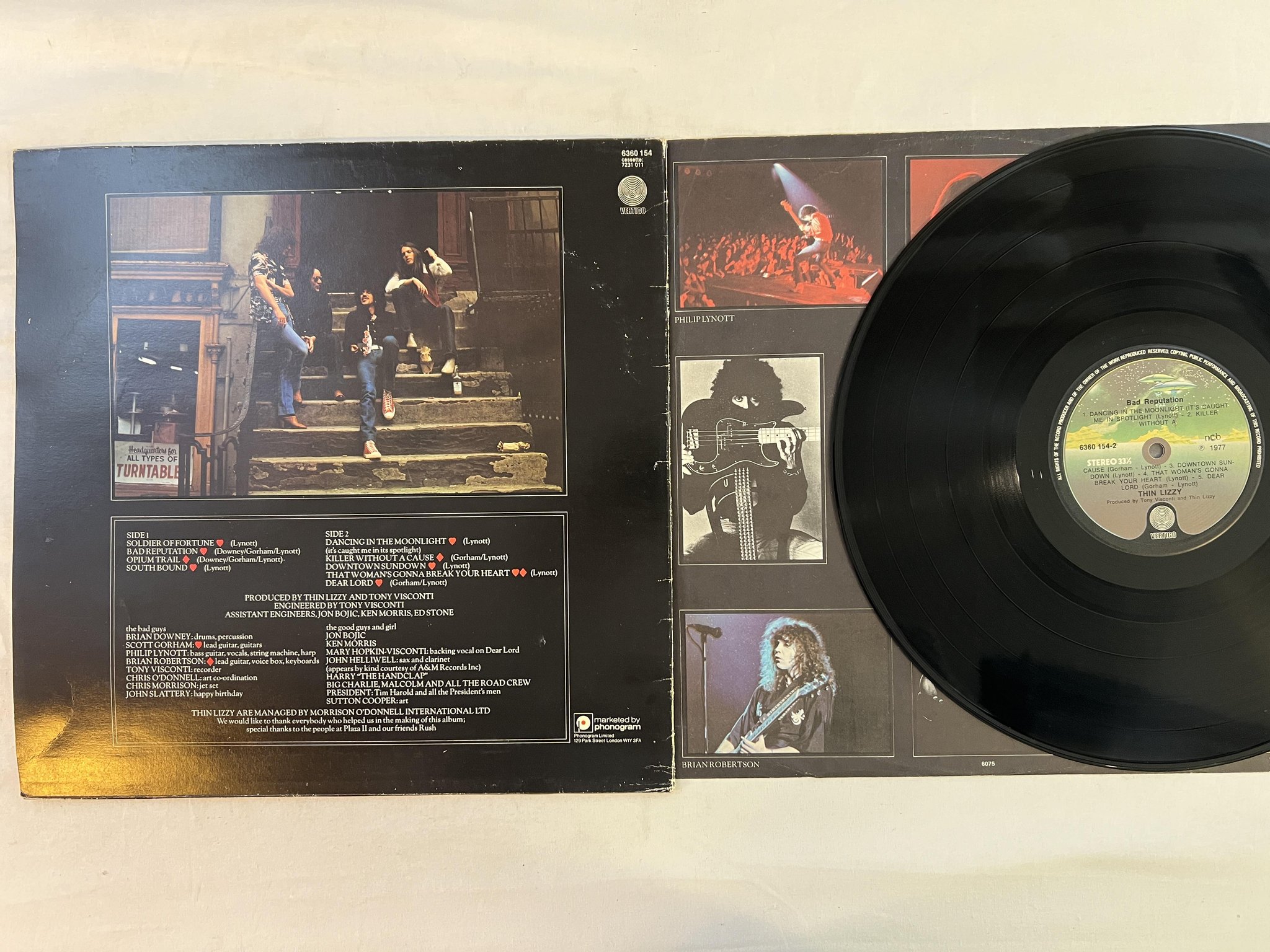 Omslagsbild för skivan NAZARETH bad reputation LP ncb VERTIGO 6360 154-2