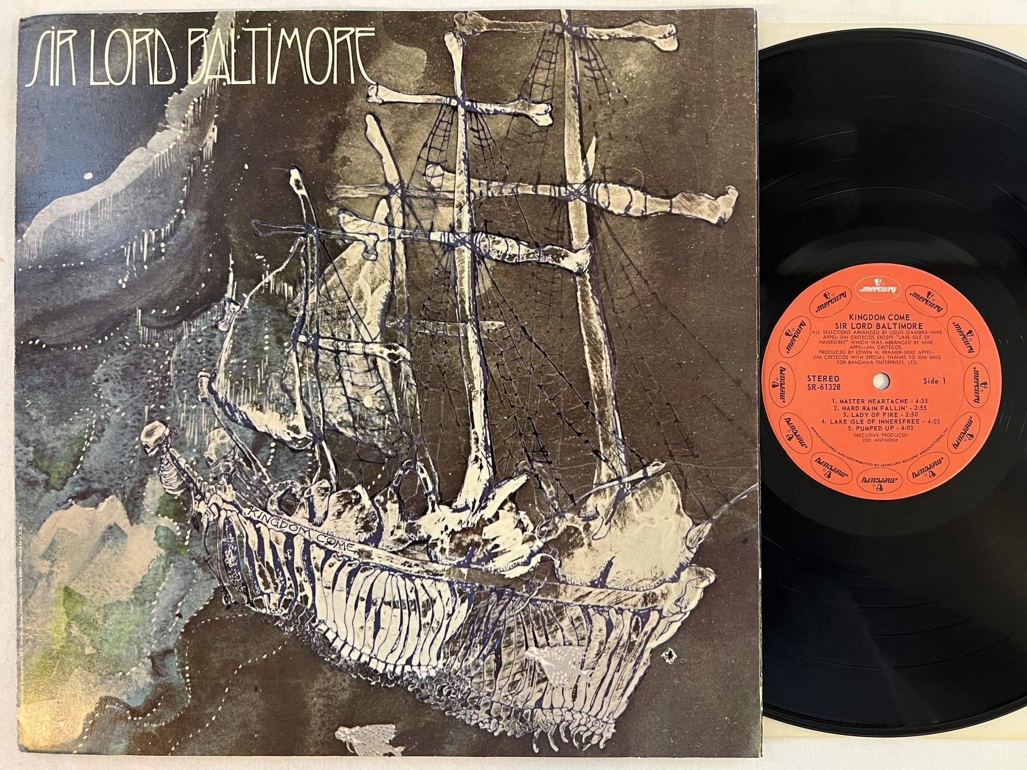 Omslagsbild för skivan SIR LORD BALTIMORE kingdom come LP -70 US MERCURY SR-61328 ** RARE **