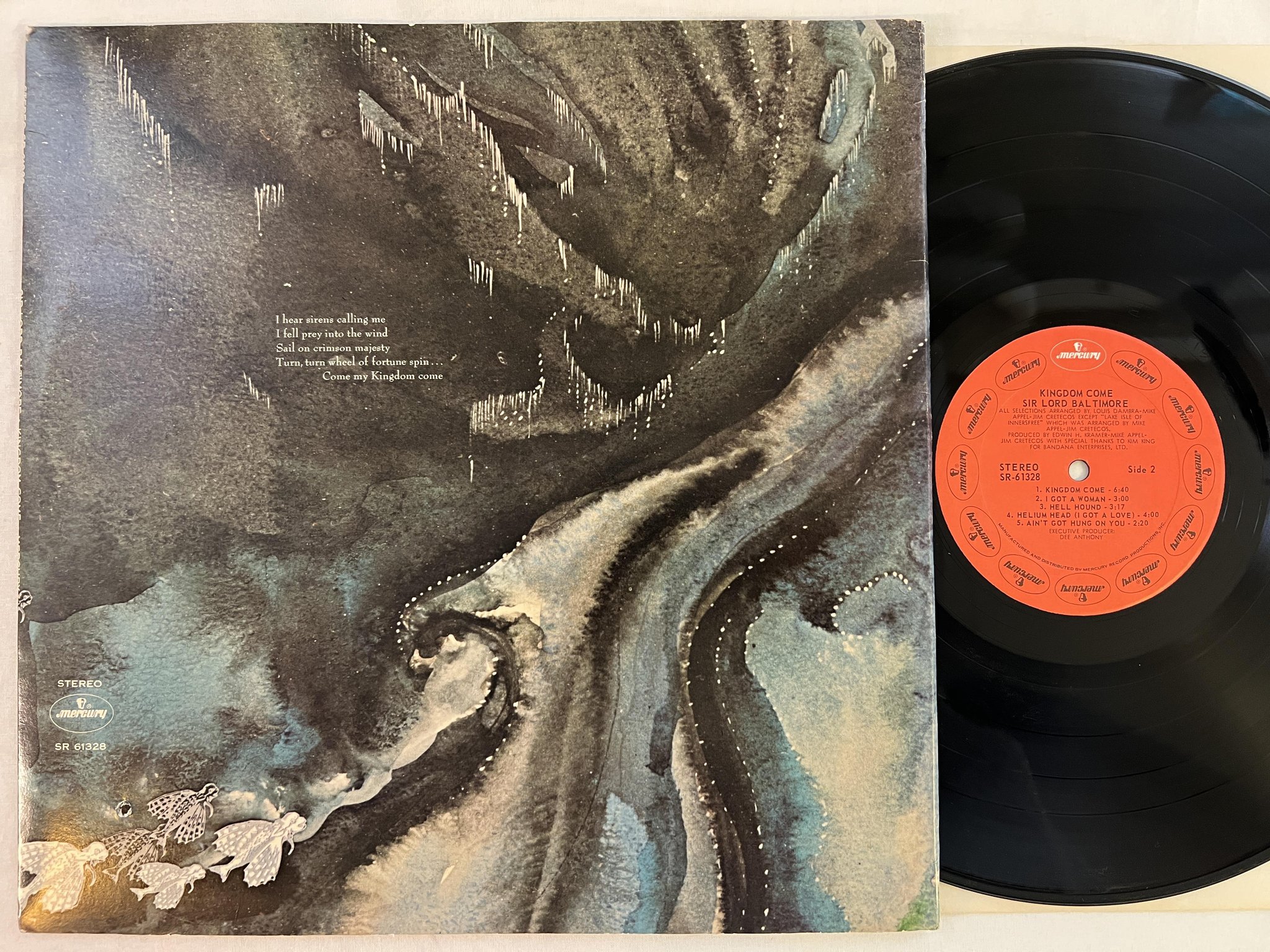 Omslagsbild för skivan SIR LORD BALTIMORE kingdom come LP -70 US MERCURY SR-61328 ** RARE **