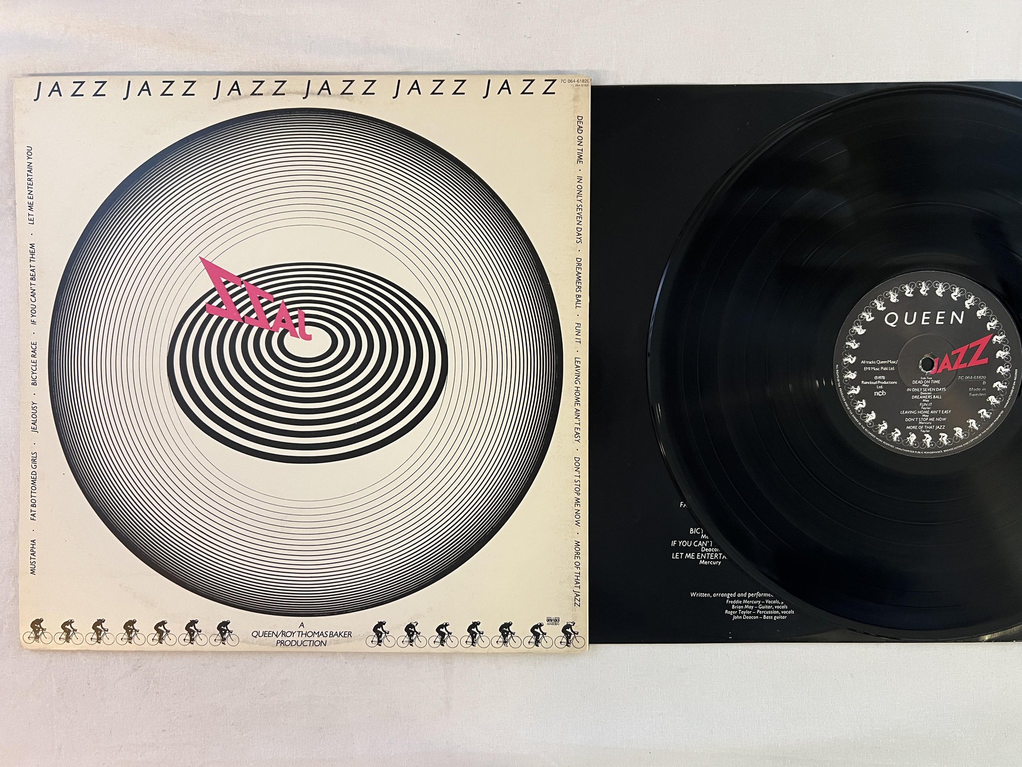 Omslagsbild för skivan QUEEN jazz LP -78 ncb EMI 7C 064-61820