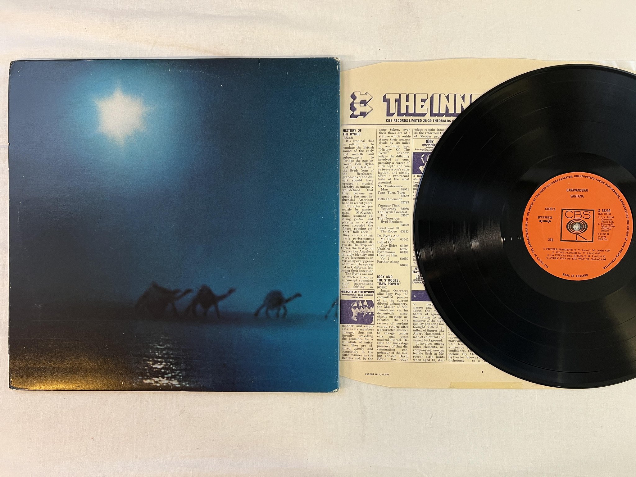 Omslagsbild för skivan SANTANA caravanserai LP -72 UK CBS S 65299