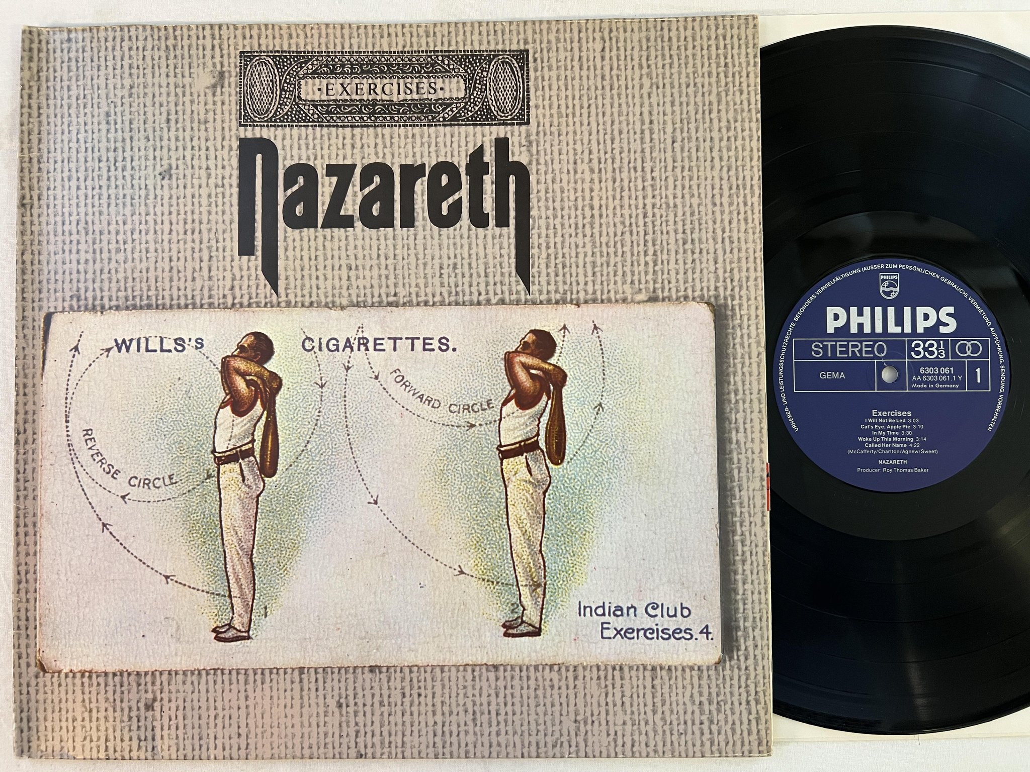 Omslagsbild för skivan NAZARETH exercises LP Ger PHILIPS 6303 061