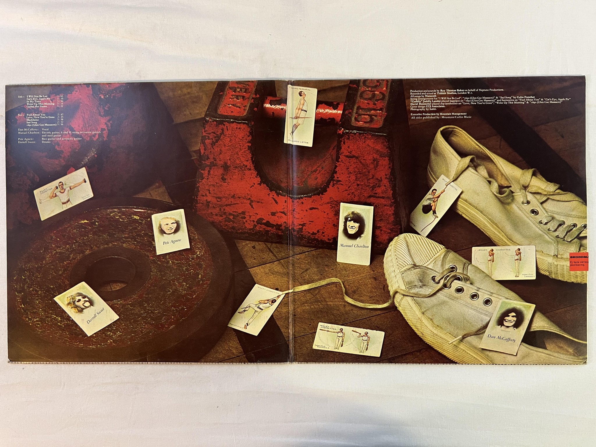 Omslagsbild för skivan NAZARETH exercises LP Ger PHILIPS 6303 061