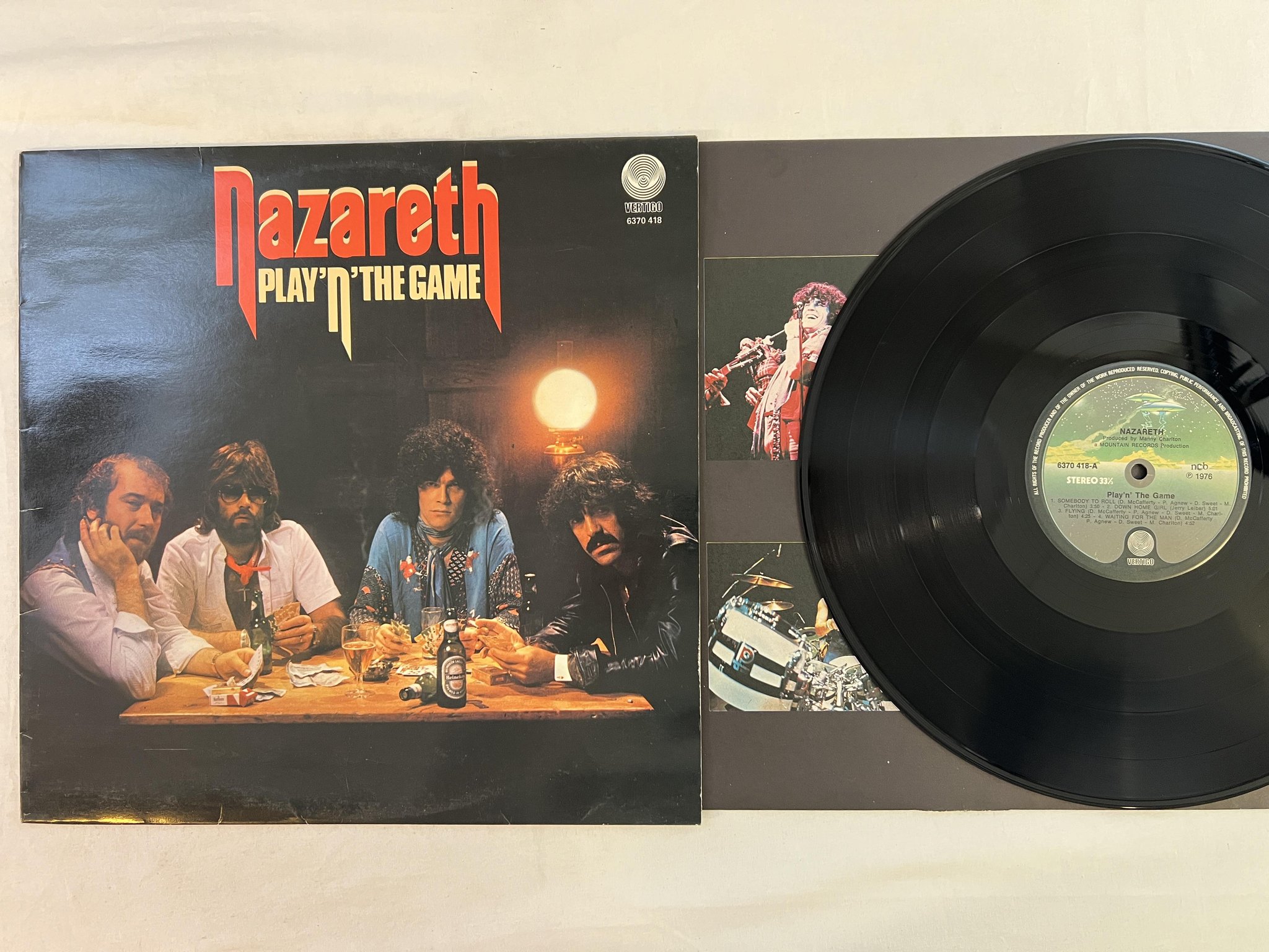 Omslagsbild för skivan NAZARETH play'n' the game LP -76 ncb VERTIGO 6370 418