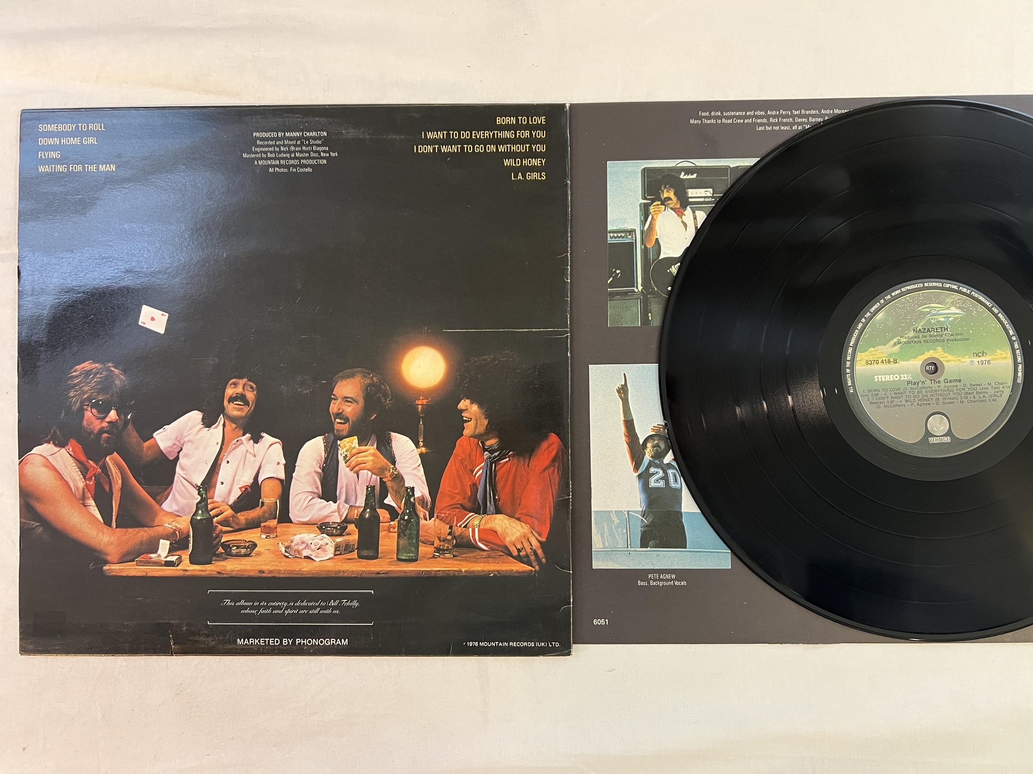 Omslagsbild för skivan NAZARETH play'n' the game LP -76 ncb VERTIGO 6370 418