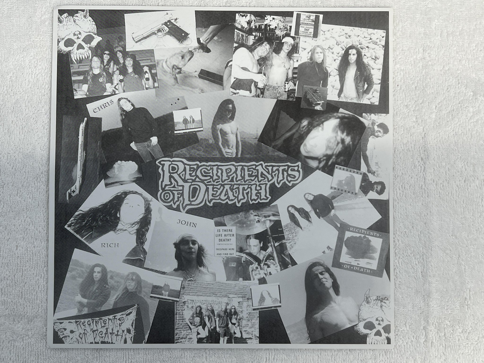 Omslagsbild för skivan RECIPIENTS OF DEATH Final Flight 12" mini-album WILD RAGS WRR028