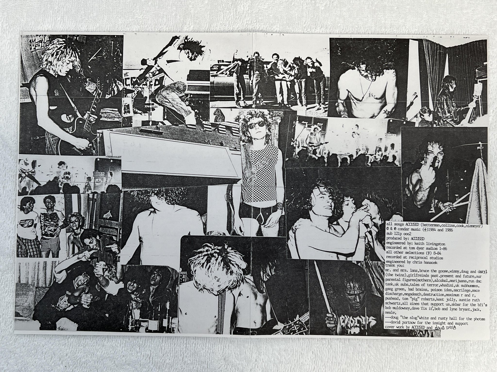 Omslagsbild för skivan ACCÜSED The Return Of... Martha Splatterhead LP -87 UK CURT 17 ** TRASH PUNK **