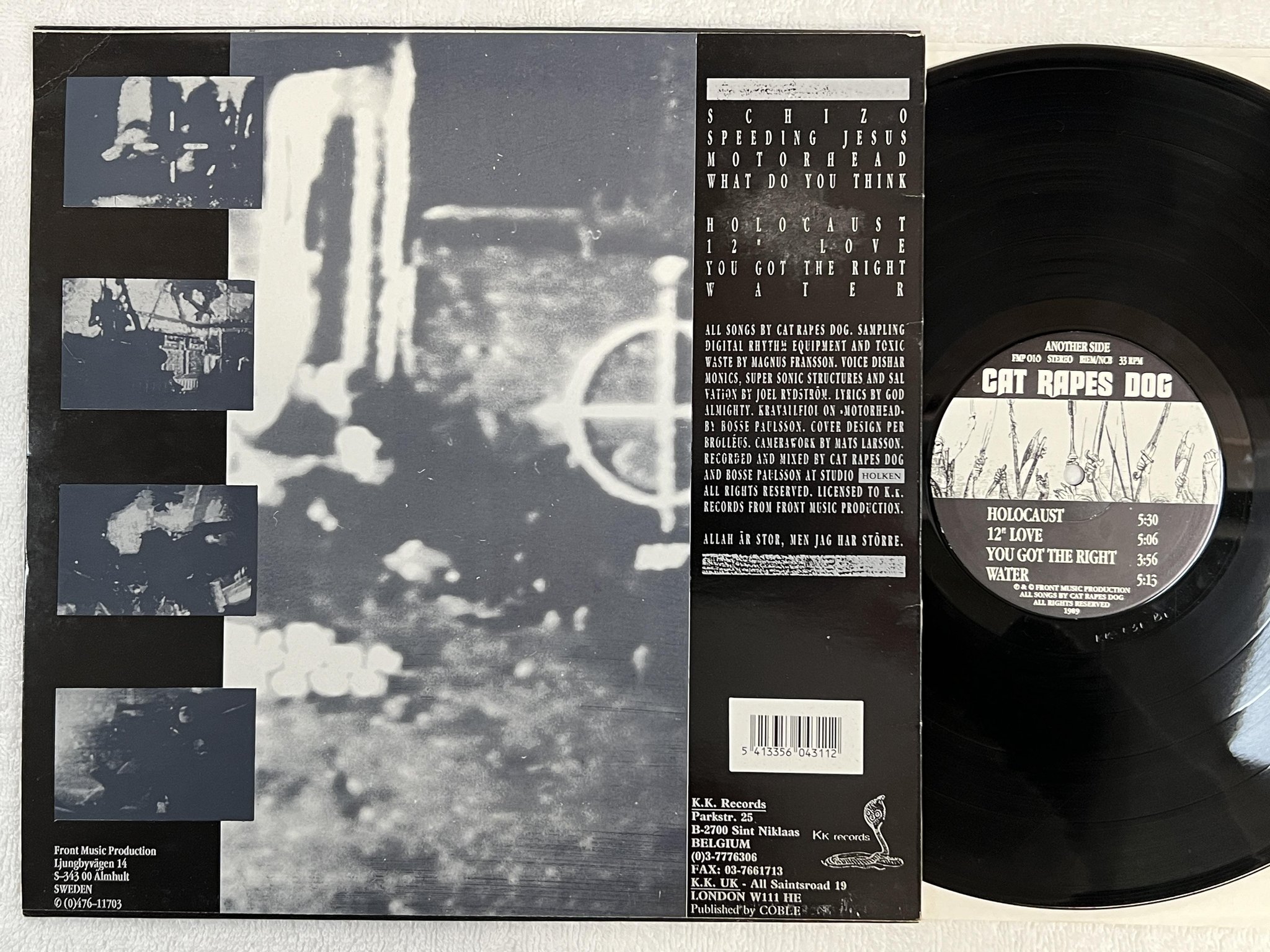 Omslagsbild för skivan CAT RAPES DOG Maximum Overdrive LP -89 kk records KK 031 ** EBM **