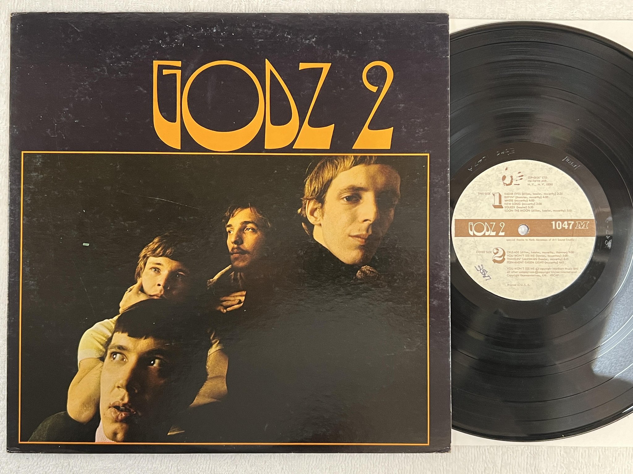 Omslagsbild för skivan THE GODZ Godz 2 LP -67 US ESP Disk ESP 1047 M *** Psych rock ***