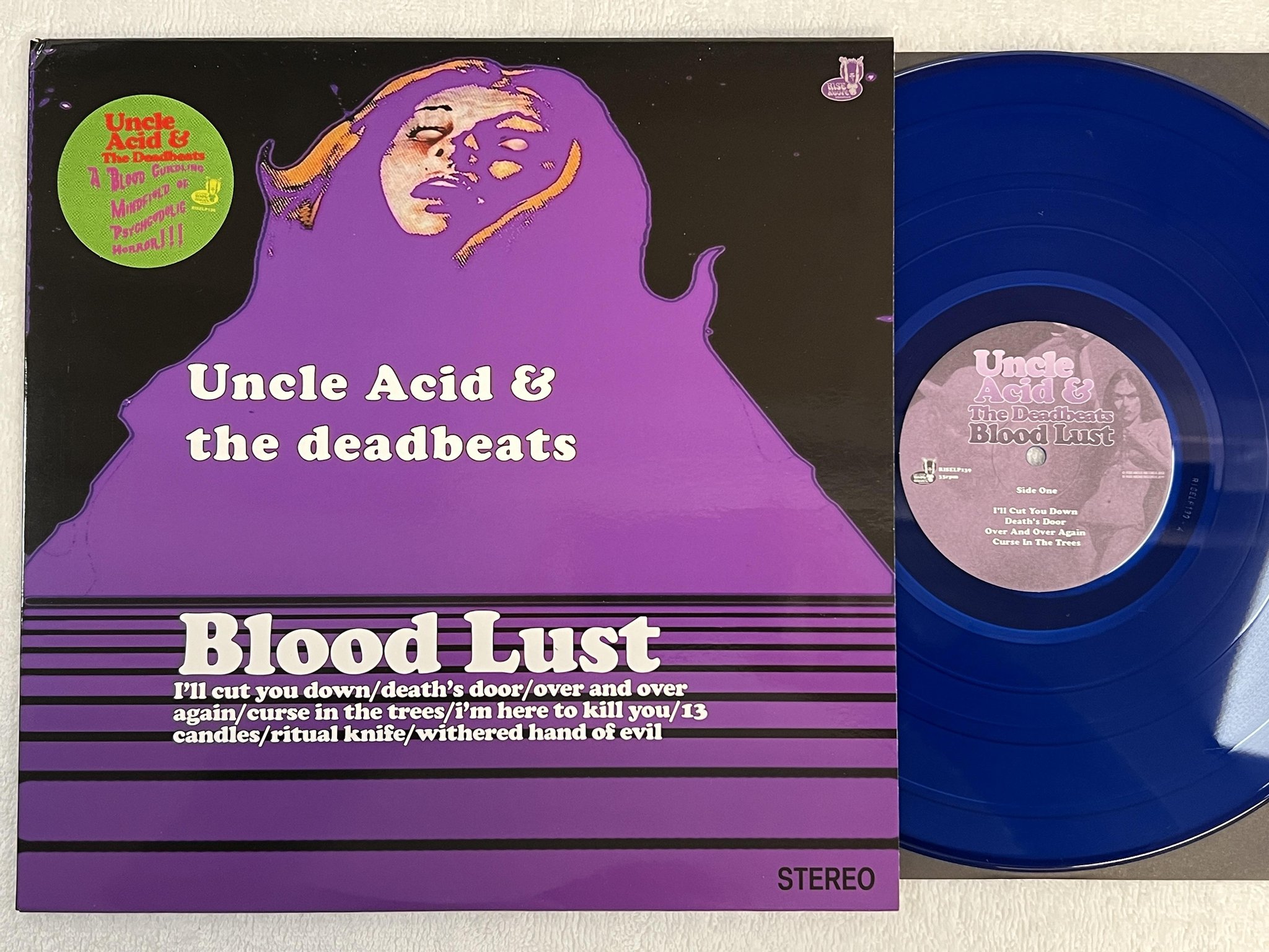 Omslagsbild för skivan UNCLE ACID & THE DEADBEATS Blood Lust LP 2012 RISE ABOVE RISELP139 ** STONER **
