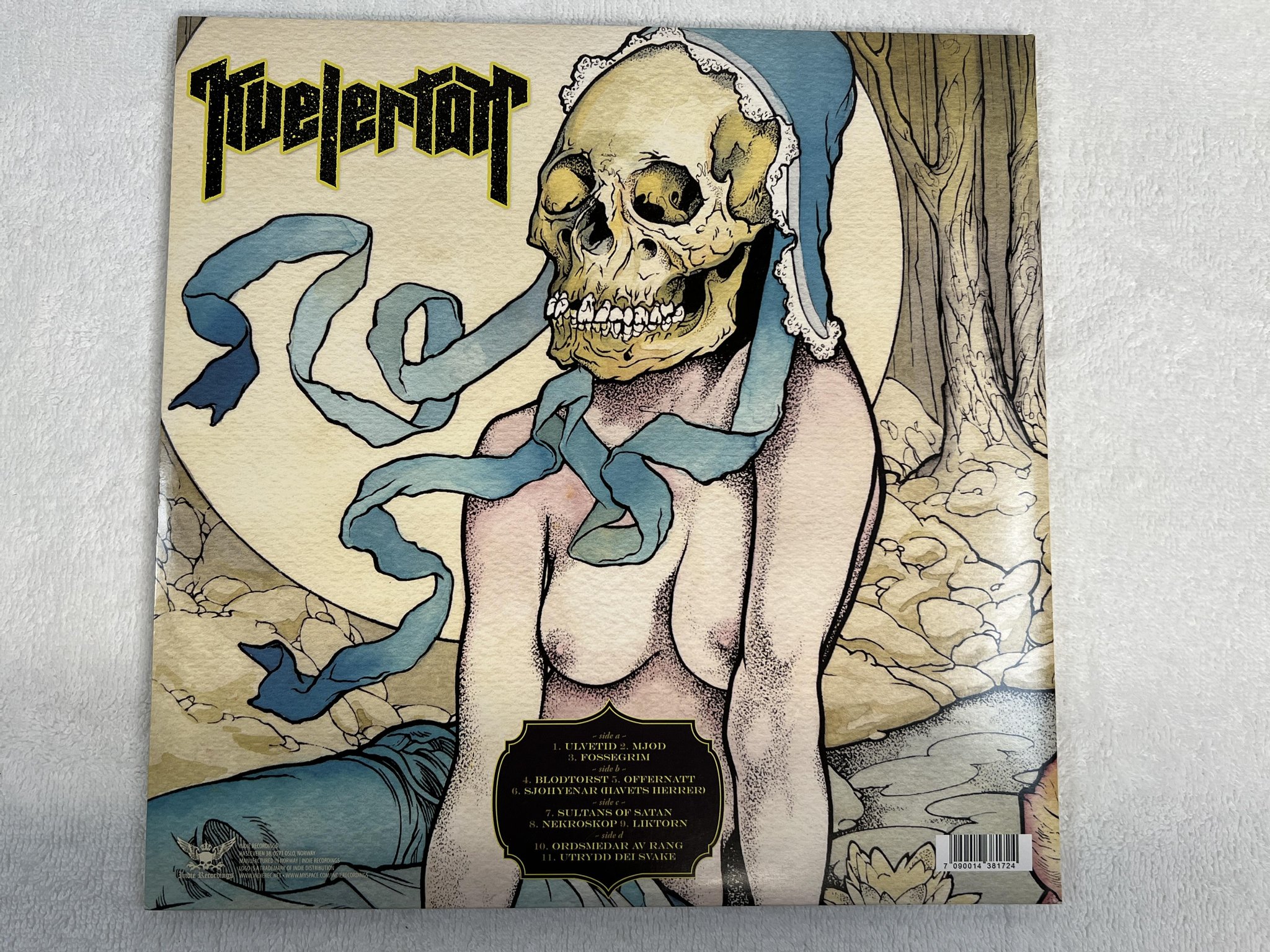 Omslagsbild för skivan KVELERTAK s/t 2xLP Norway 2010 INDIE INDIE049LP ** hardcore **