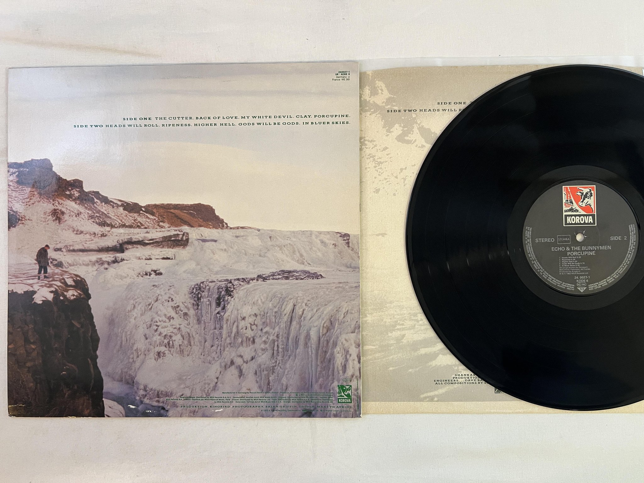 Omslagsbild för skivan ECHO & THE BUNNYMEN porcupine LP -83 Hol KOROVA 24 0027-1