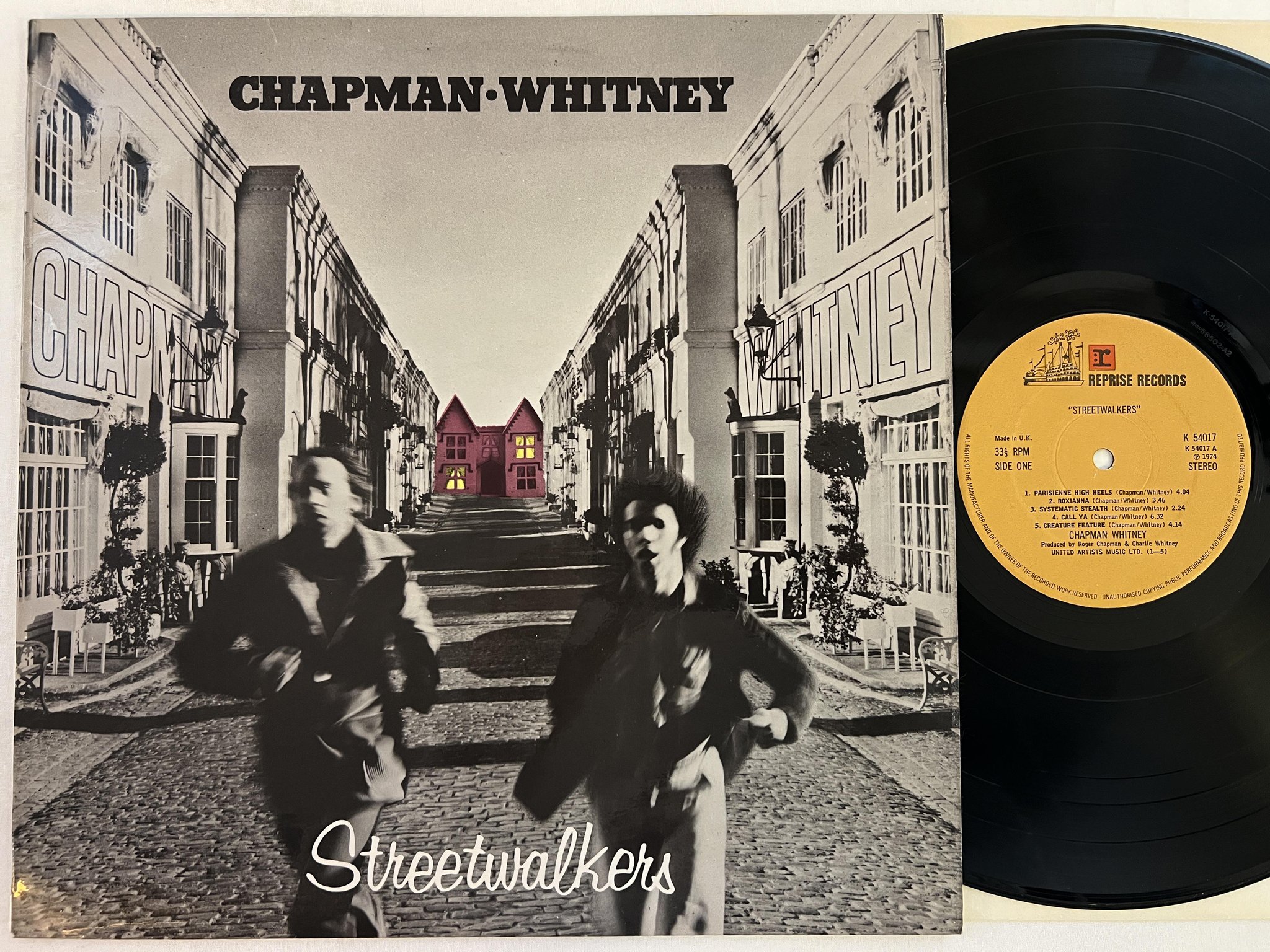 Omslagsbild för skivan CHAPMAN * WHITNEY streetwalkers LP -74 UK REPRISE K 54017 ** blues rock **