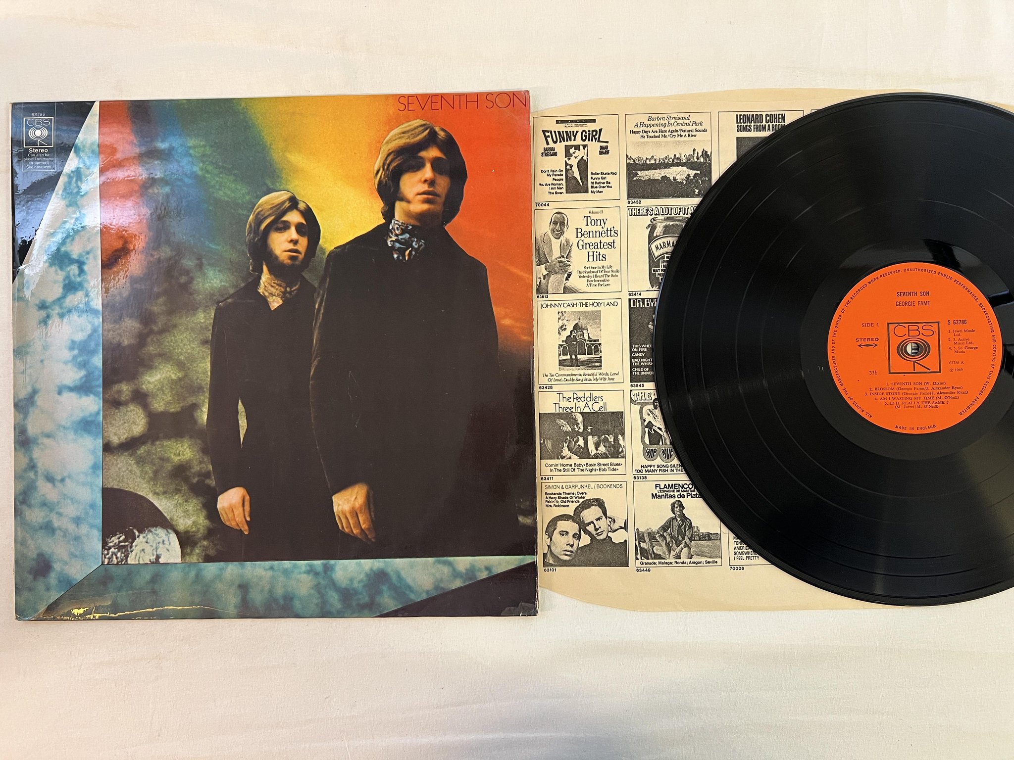 Omslagsbild för skivan GEORGIE FAME seventh son LP -69 UK CBS S 63786