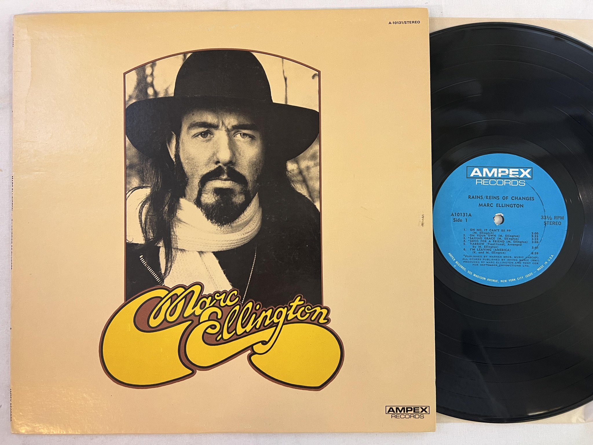 Omslagsbild för skivan MARC ELLINGTON Rains/Reins Of Changes LP -71 US AMPEX A-10131