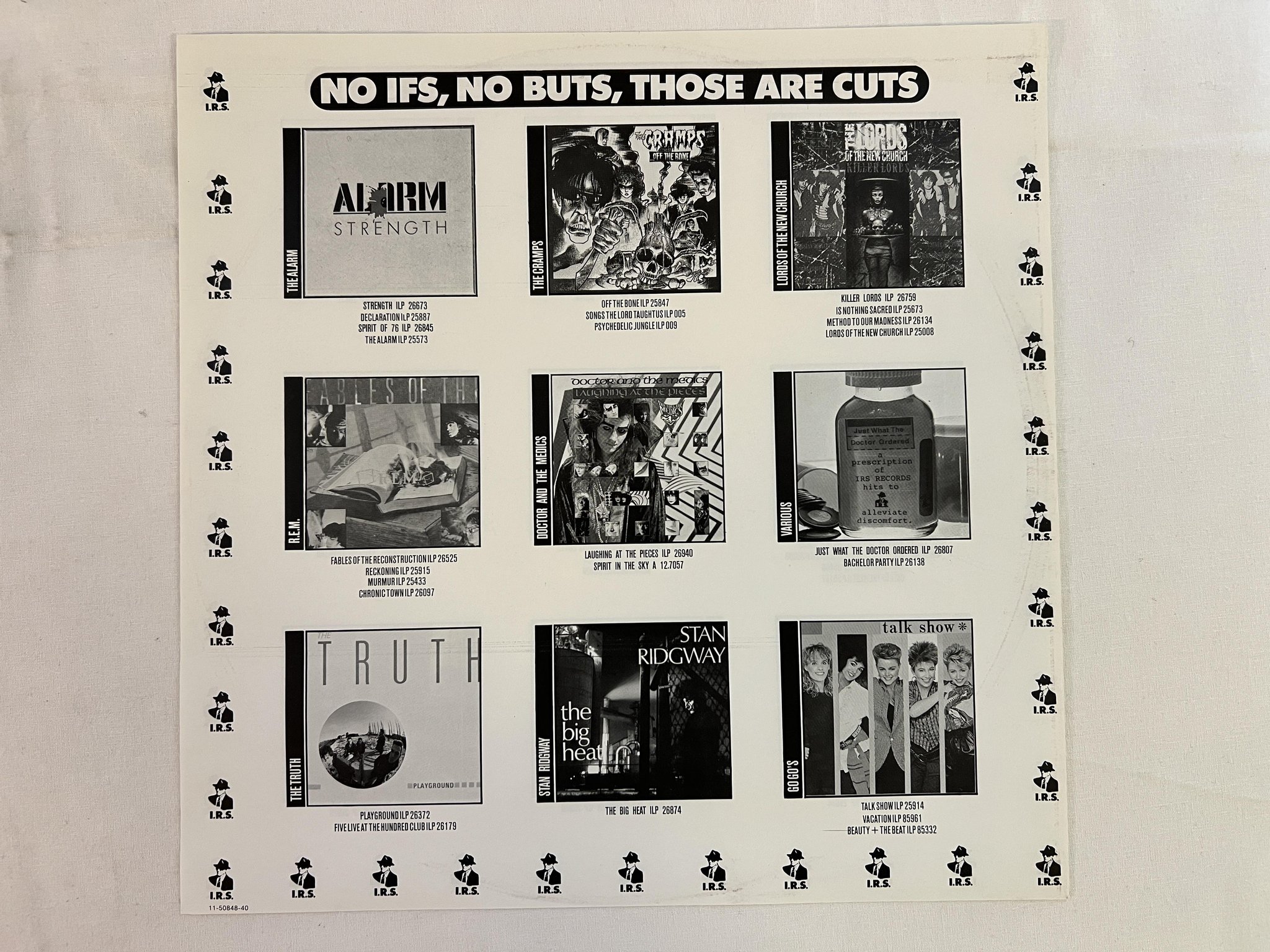 Omslagsbild för skivan R.E.M. dead letter office LP -87 Hol I.R.S. ILP 450961 1