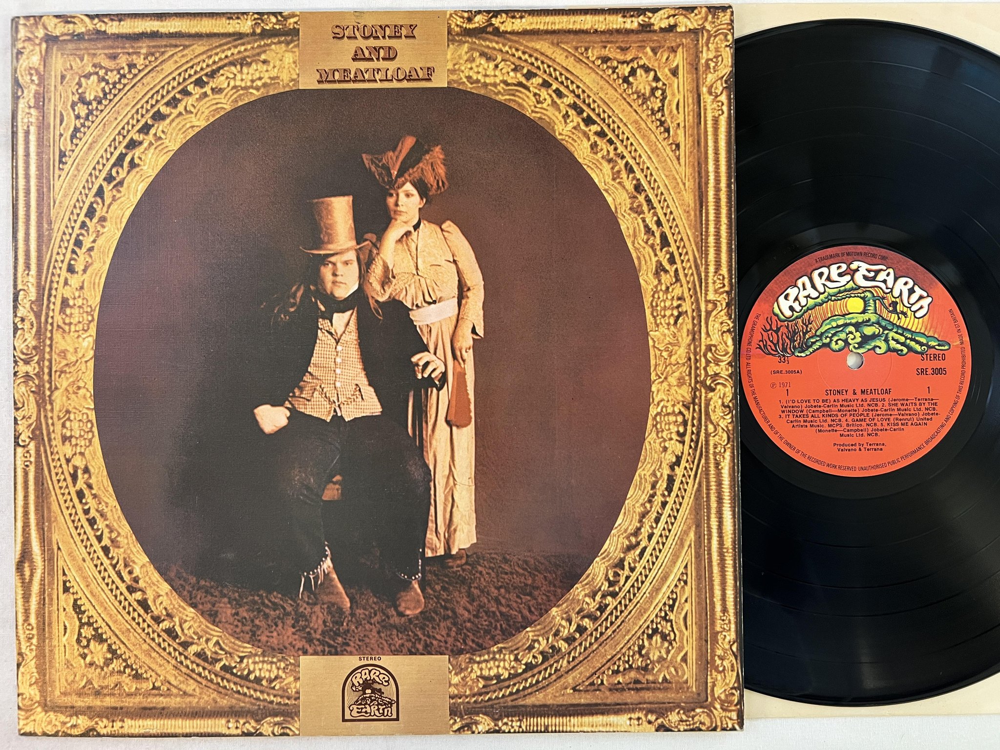 Omslagsbild för skivan STONEY & MEATLOAF s/t LP -71 UK RARE EARTH SRE 3005