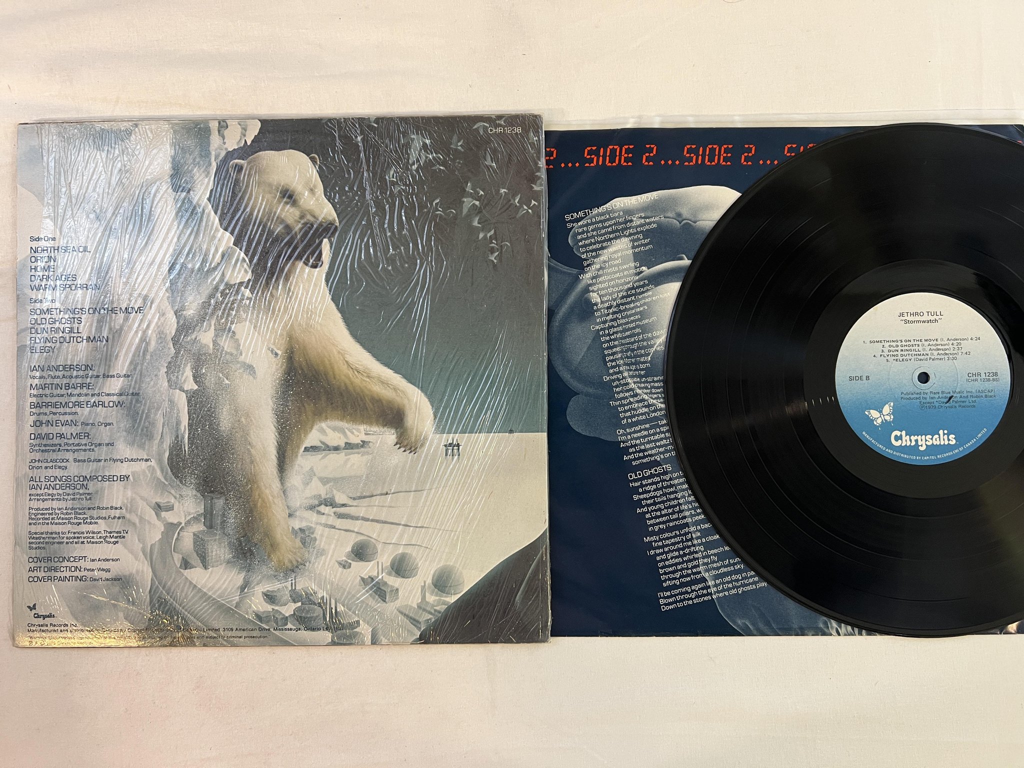 Omslagsbild för skivan JETHRO TULL stormwatch LP -79 CHRYSALIS CHR 1238