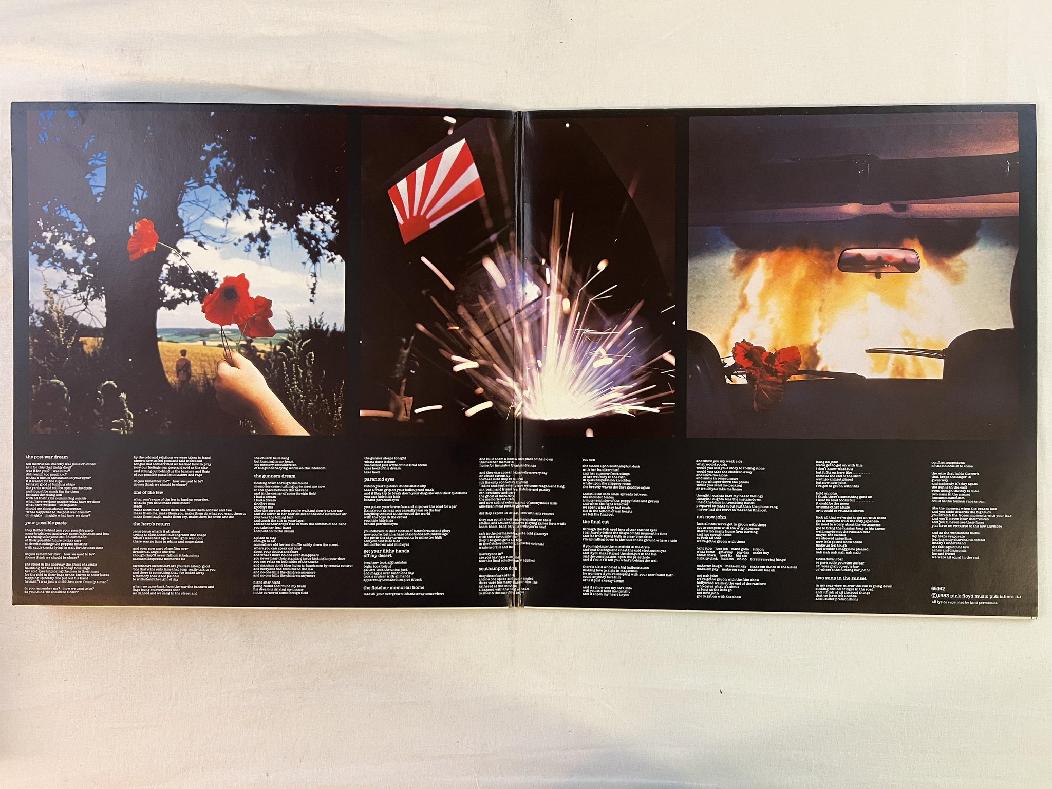 Omslagsbild för skivan PINK FLOYD the final cut LP -83 HARVEST 1C 064-65042