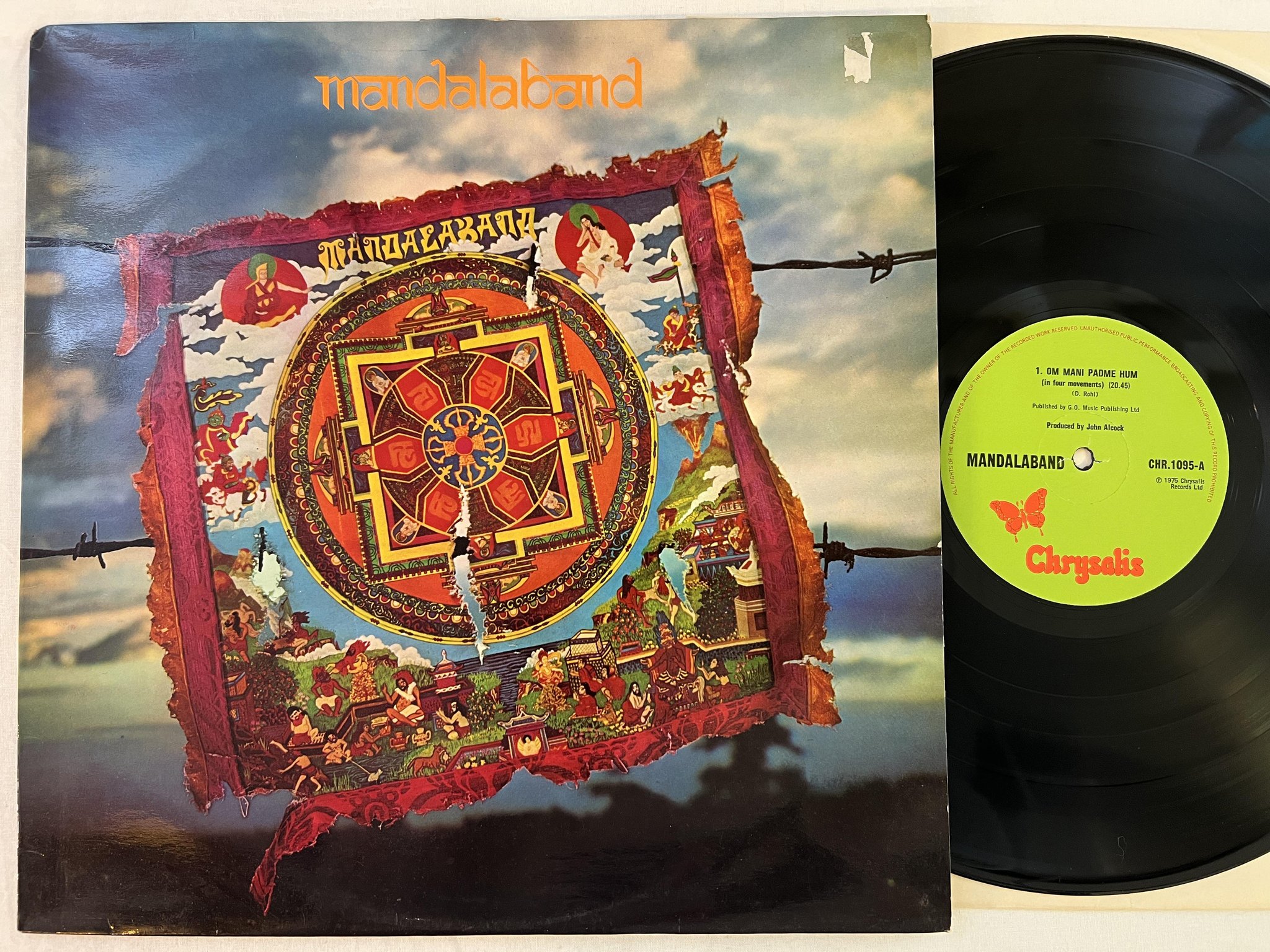 Omslagsbild för skivan MANDALABAND s/t LP -75 UK CHRYSALIS CHR 1095