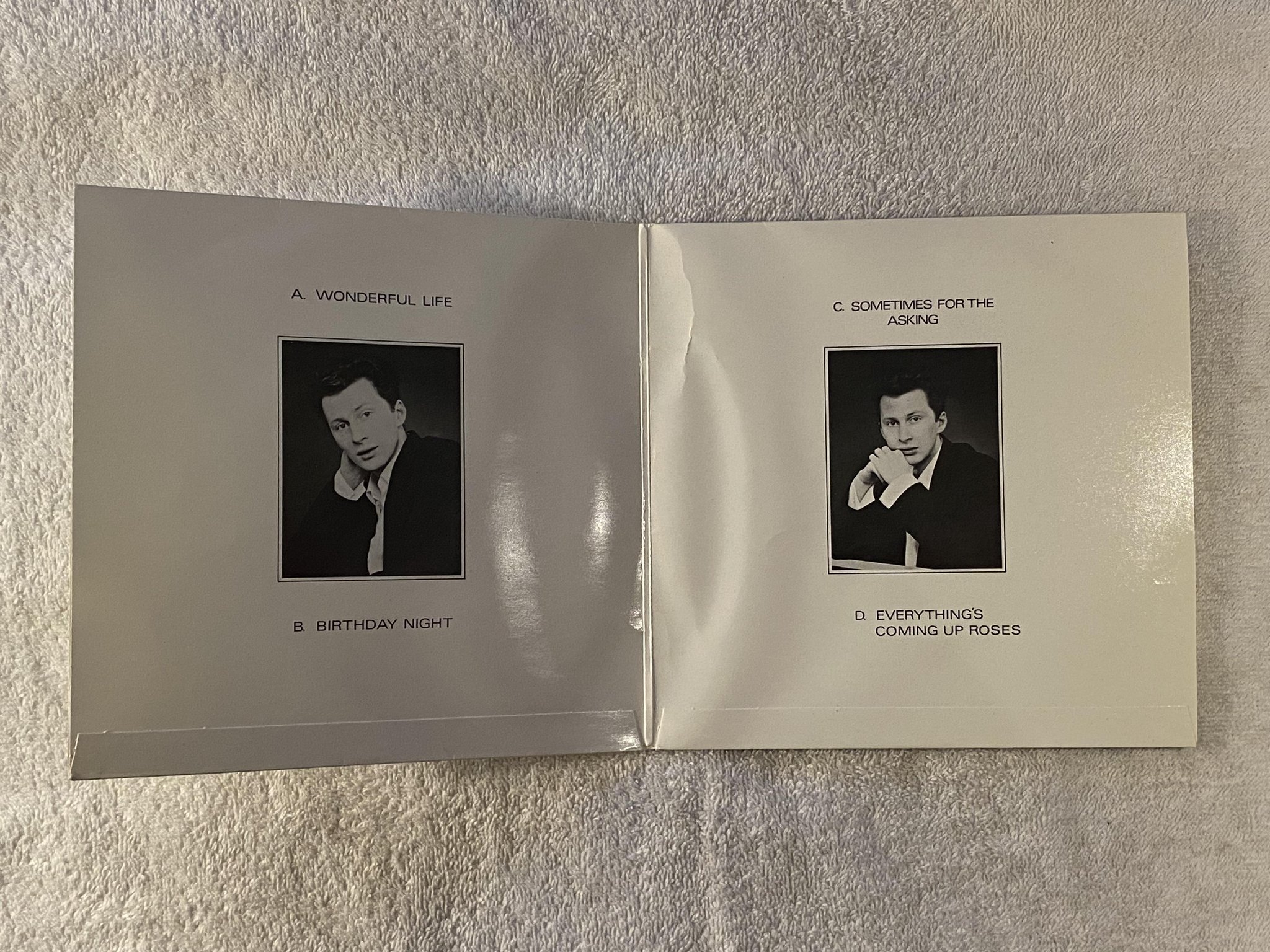 Omslagsbild för skivan BLACK wonderful life 2x7"single -86 UGLY MAN JACK 71D