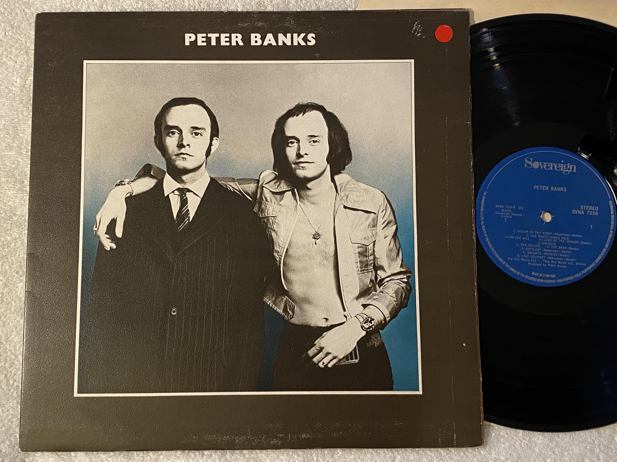 Omslagsbild för skivan PETER BANKS s/t LP -73 UK SOVEREIGN SVNA 7256