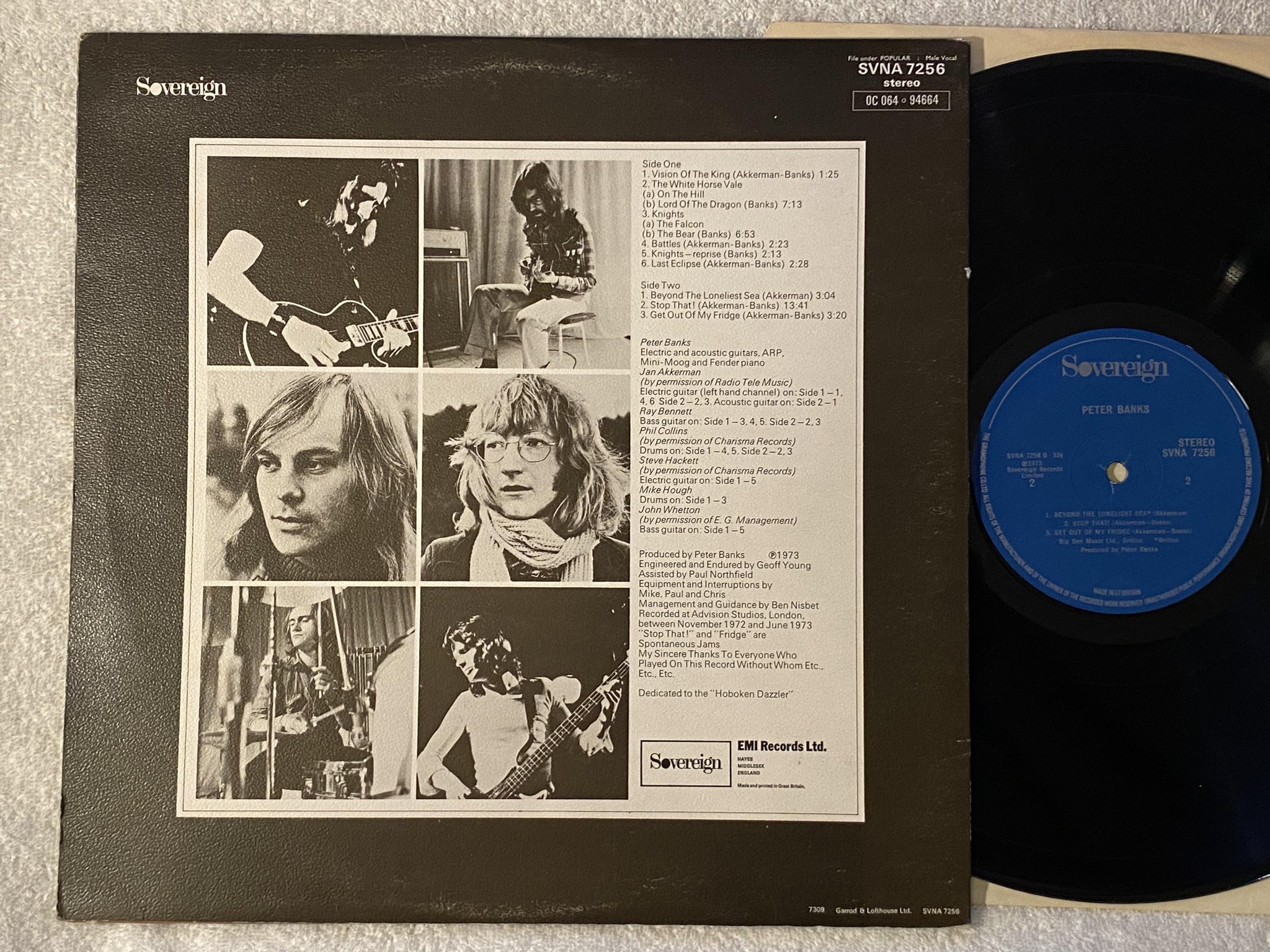 Omslagsbild för skivan PETER BANKS s/t LP -73 UK SOVEREIGN SVNA 7256