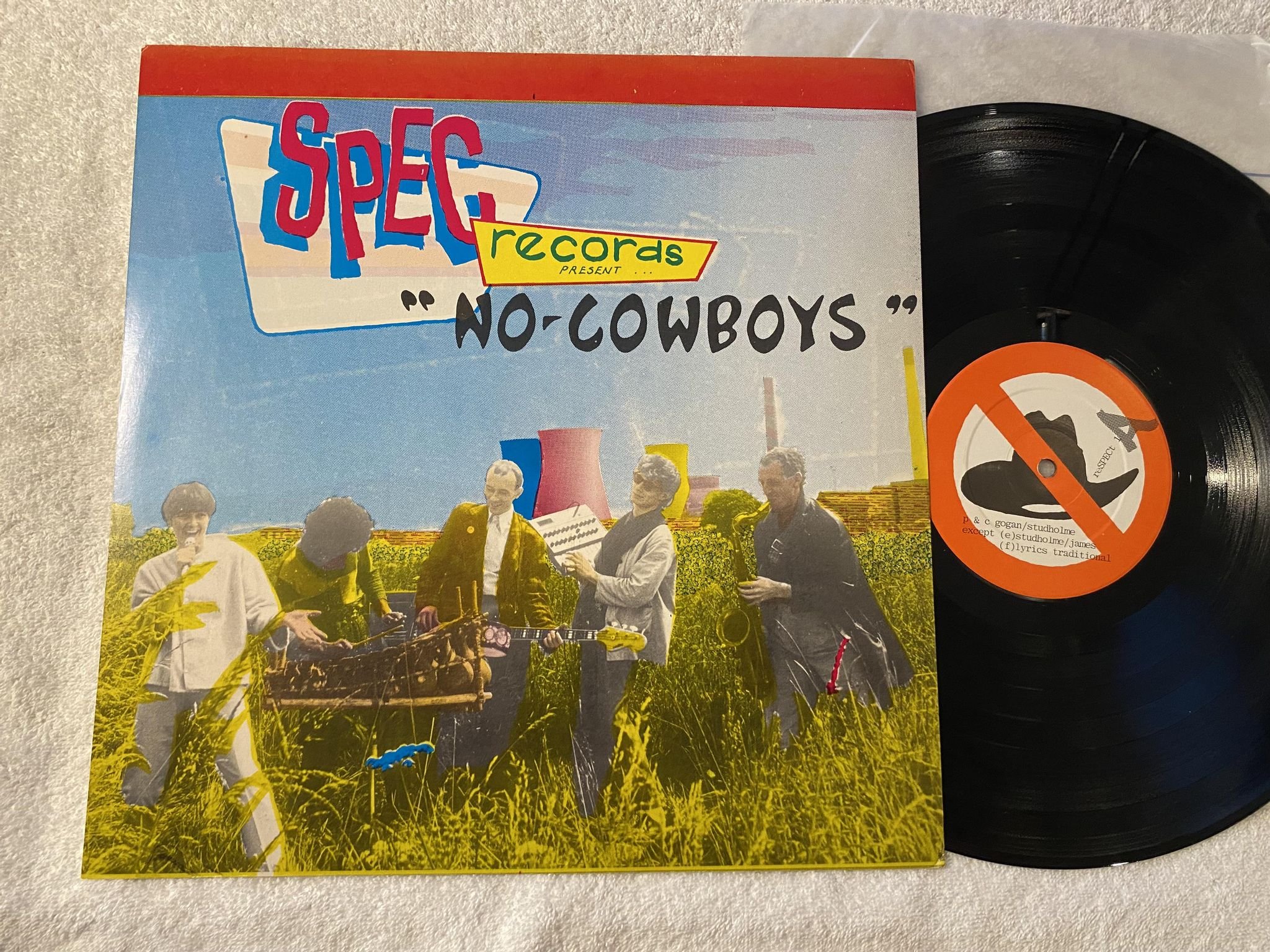 Omslagsbild för skivan V/A No-Cowboys LP -80 UK SPEC reSPECt 1