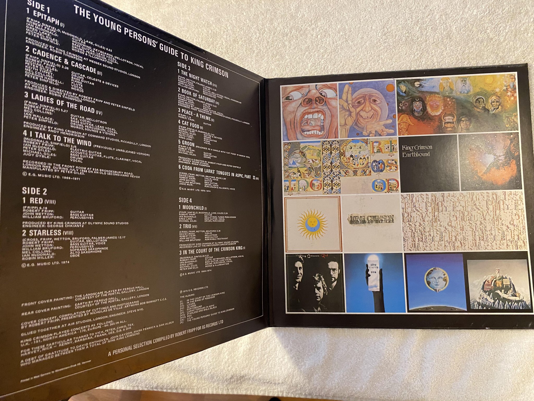 Omslagsbild för skivan KING CRIMSON The Young Persons' Guide To 2xLP Ger POLYDOR 2625035