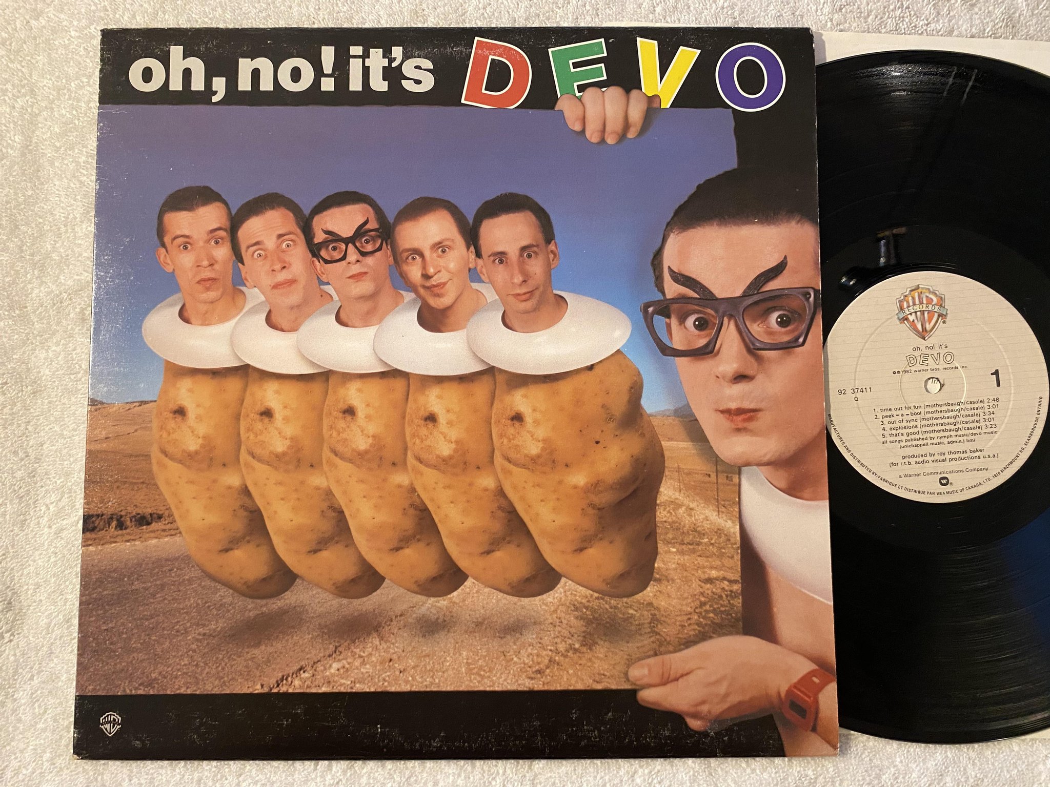 Omslagsbild för skivan DEVO oh no! It's Devo LP -82 Can WARNER 92 37411