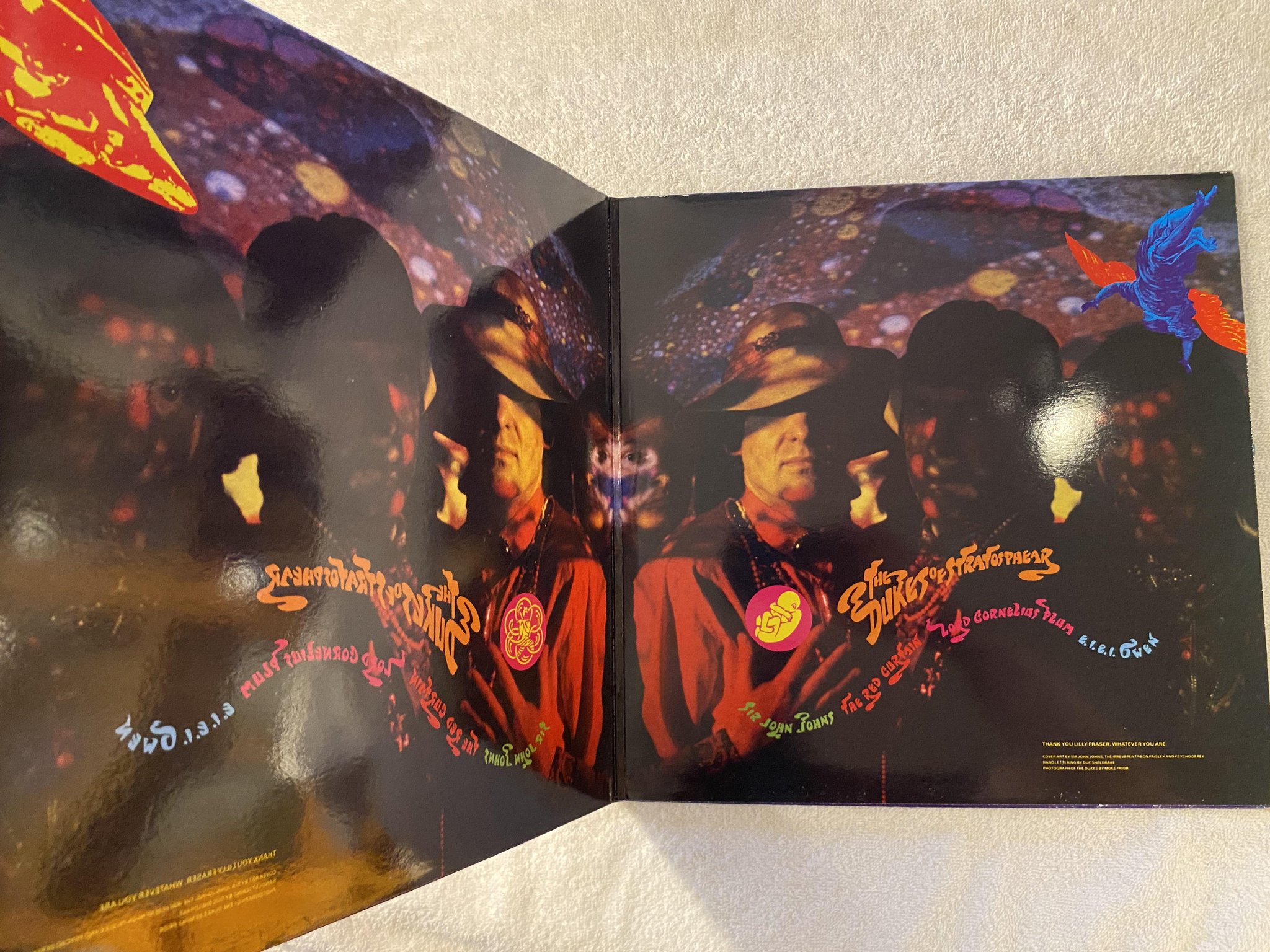 Omslagsbild för skivan THE DUKE OF STRATOSPHEAR Psonic Psunspot LP -87 UK virgin v2440