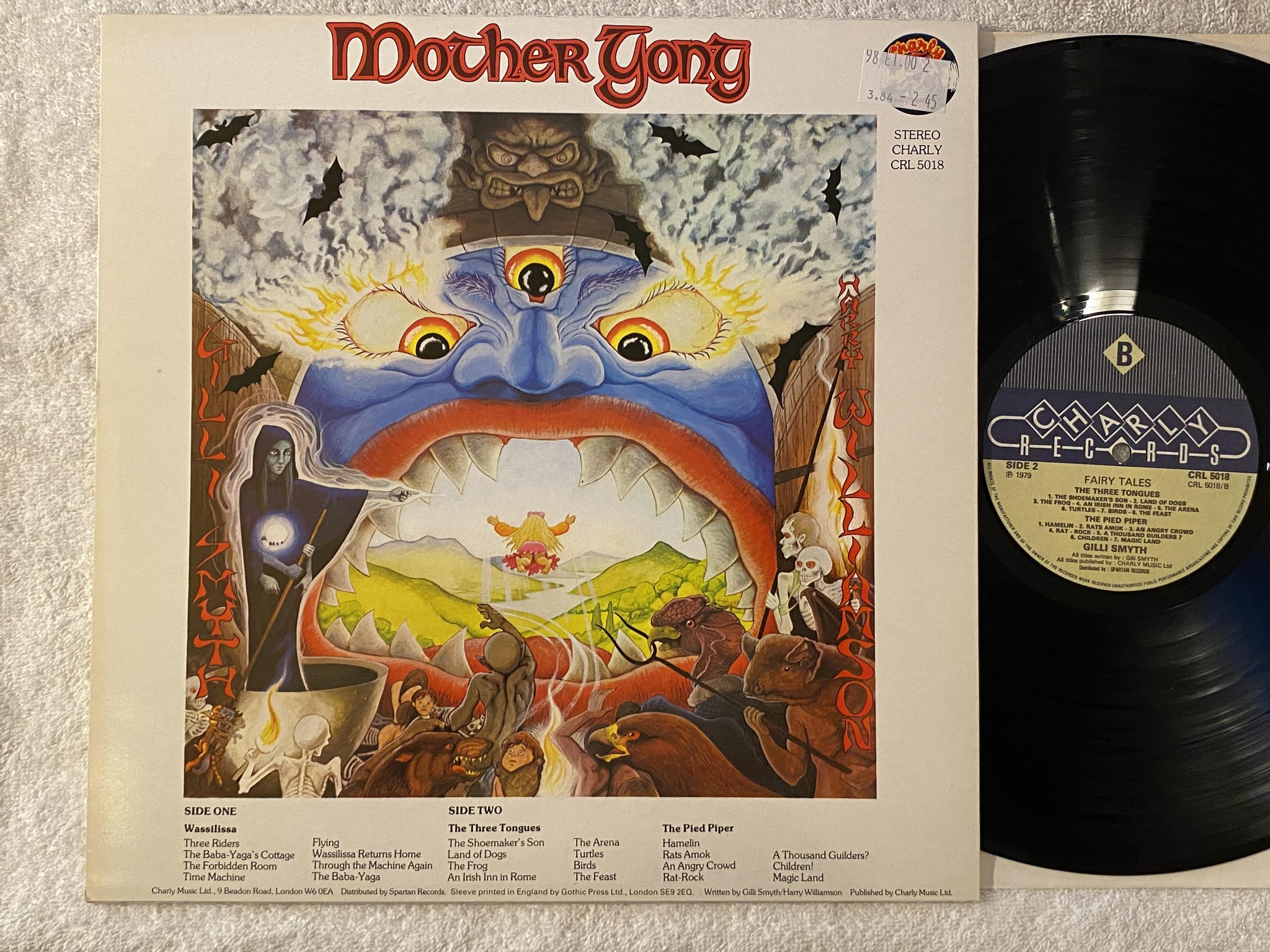Omslagsbild för skivan MOTHER GONG Fairy Tales LP -79 UK CHARLY CRL 5018