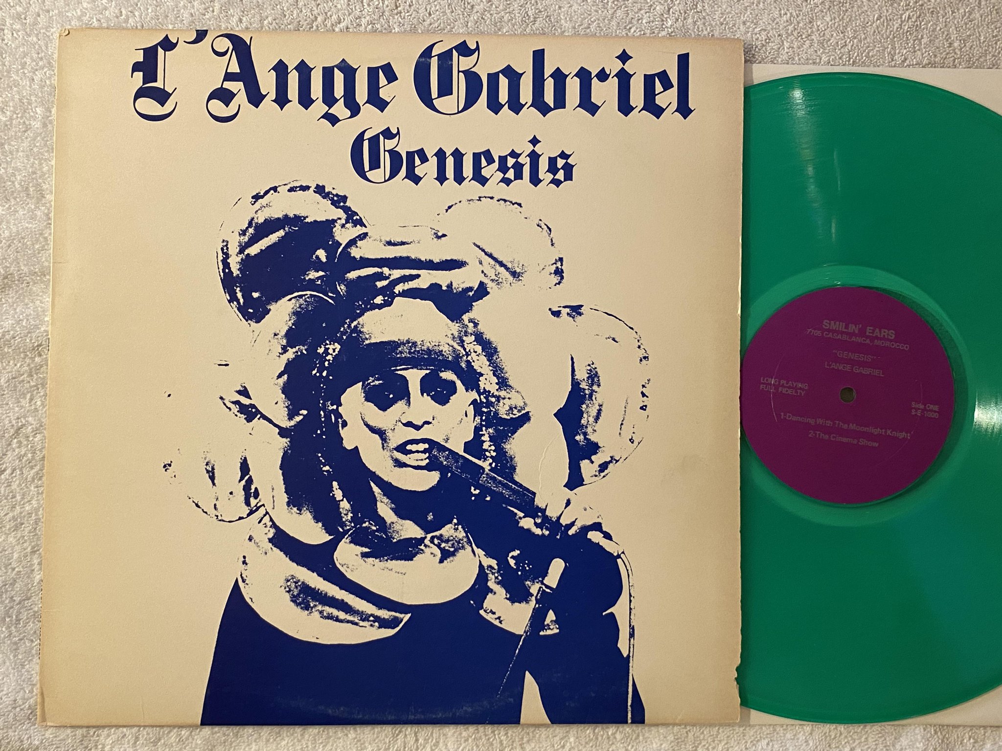 Omslagsbild för skivan GENESIS L'Ange Gabriel LP GREEN VINYL