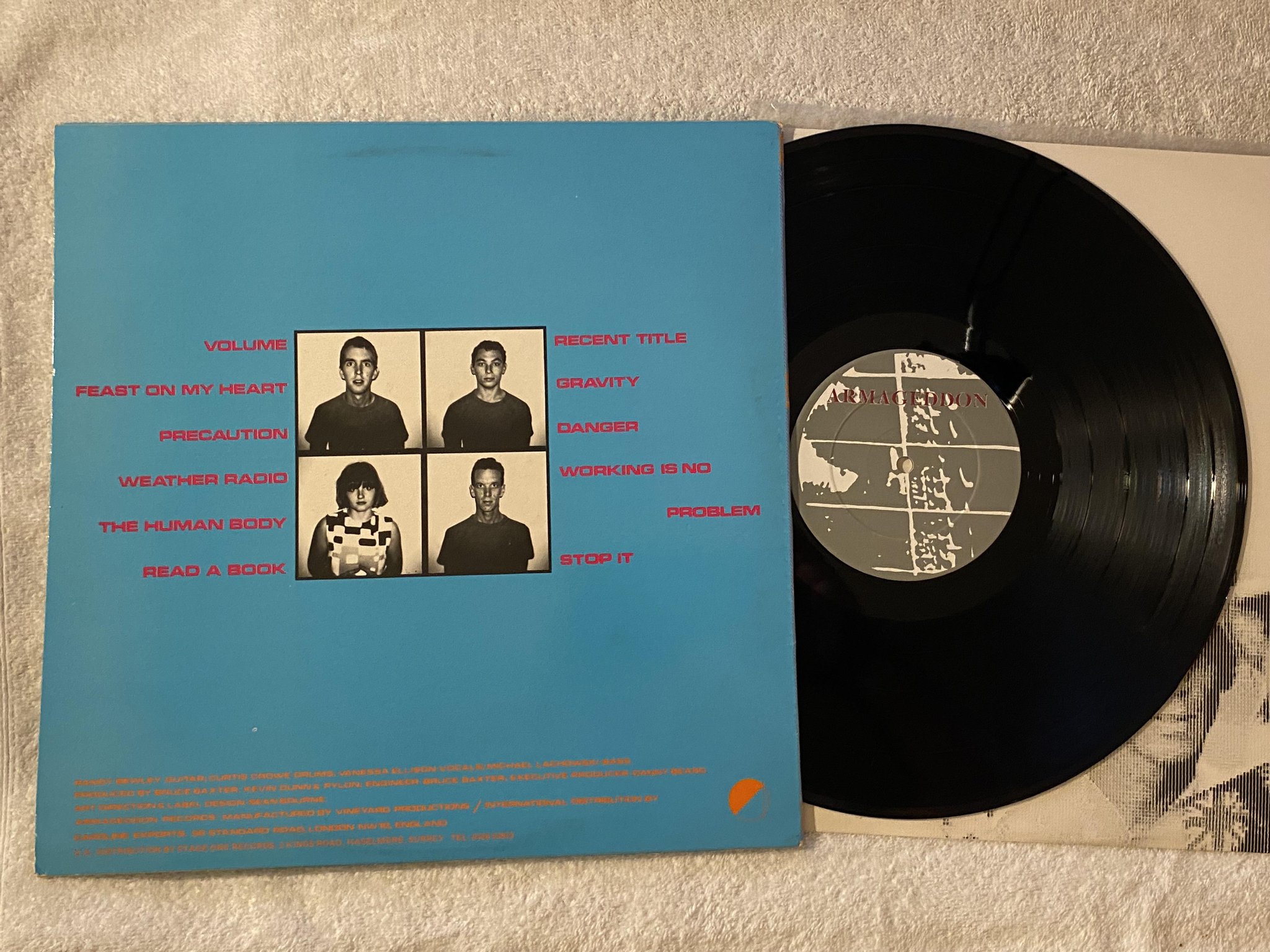 Omslagsbild för skivan PYLON gyrate LP -80 UK ARMAGEDDON ARM-5 *** POST-PUNK ***