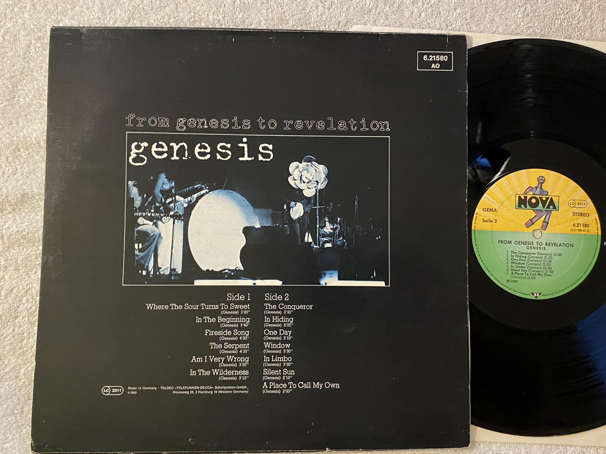 Omslagsbild för skivan GENESIS from genesis to revelation LP re Ger NOVA 621580